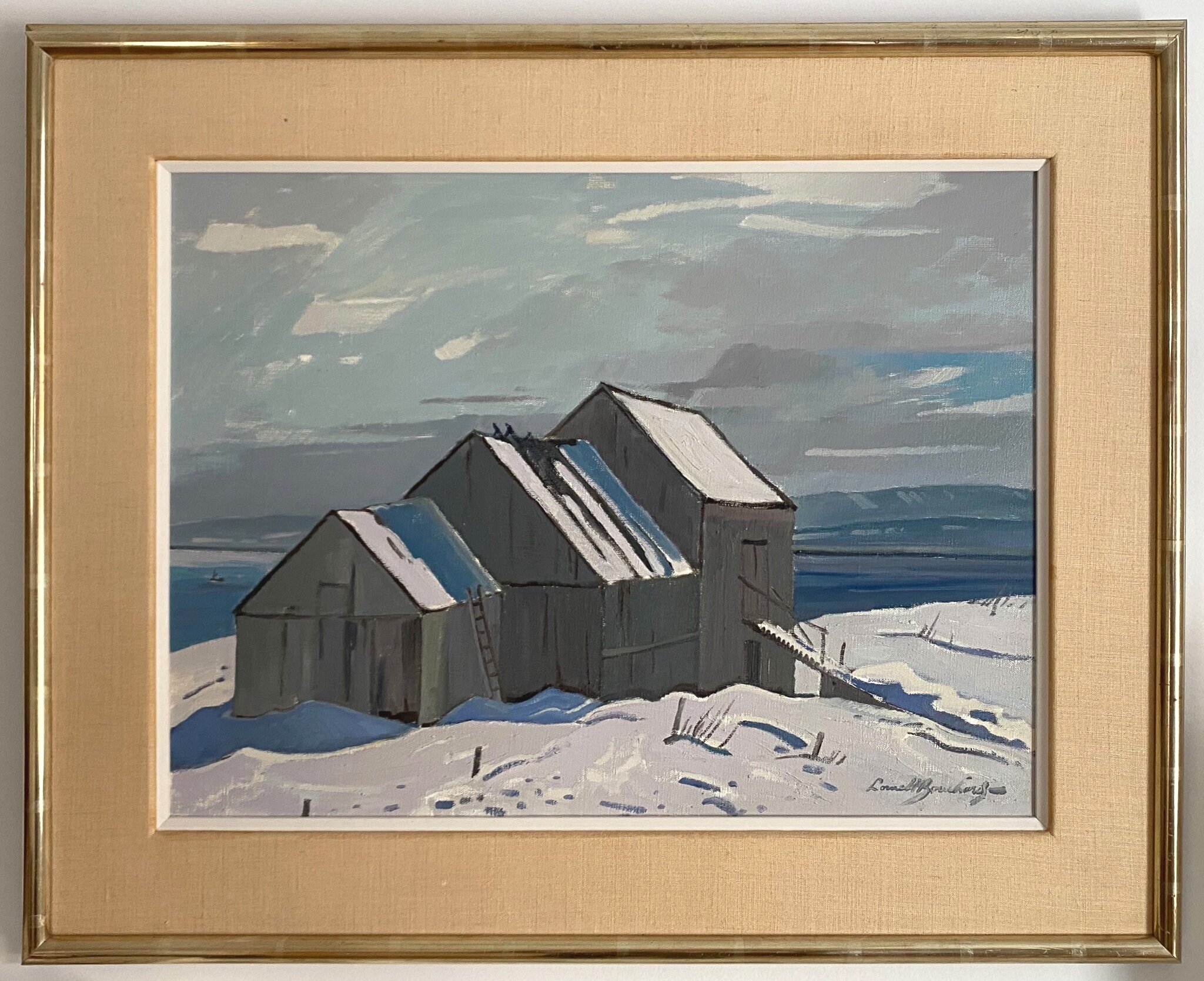 Barns along the St. Lawrence by Lorne Bouchard