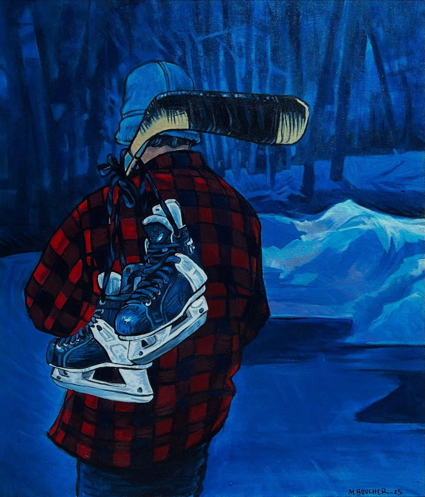 Making friends with winter has been key to survival this year ❄️

Pond Skate
by Marianne Boucher
Acrylic on canvas
30&rdquo; x 26&rdquo;

#pondhockey #hockeyart #greatcanadianwilderness #explorersedge #discovermuskoka #outdoorrink #marianneboucher #b