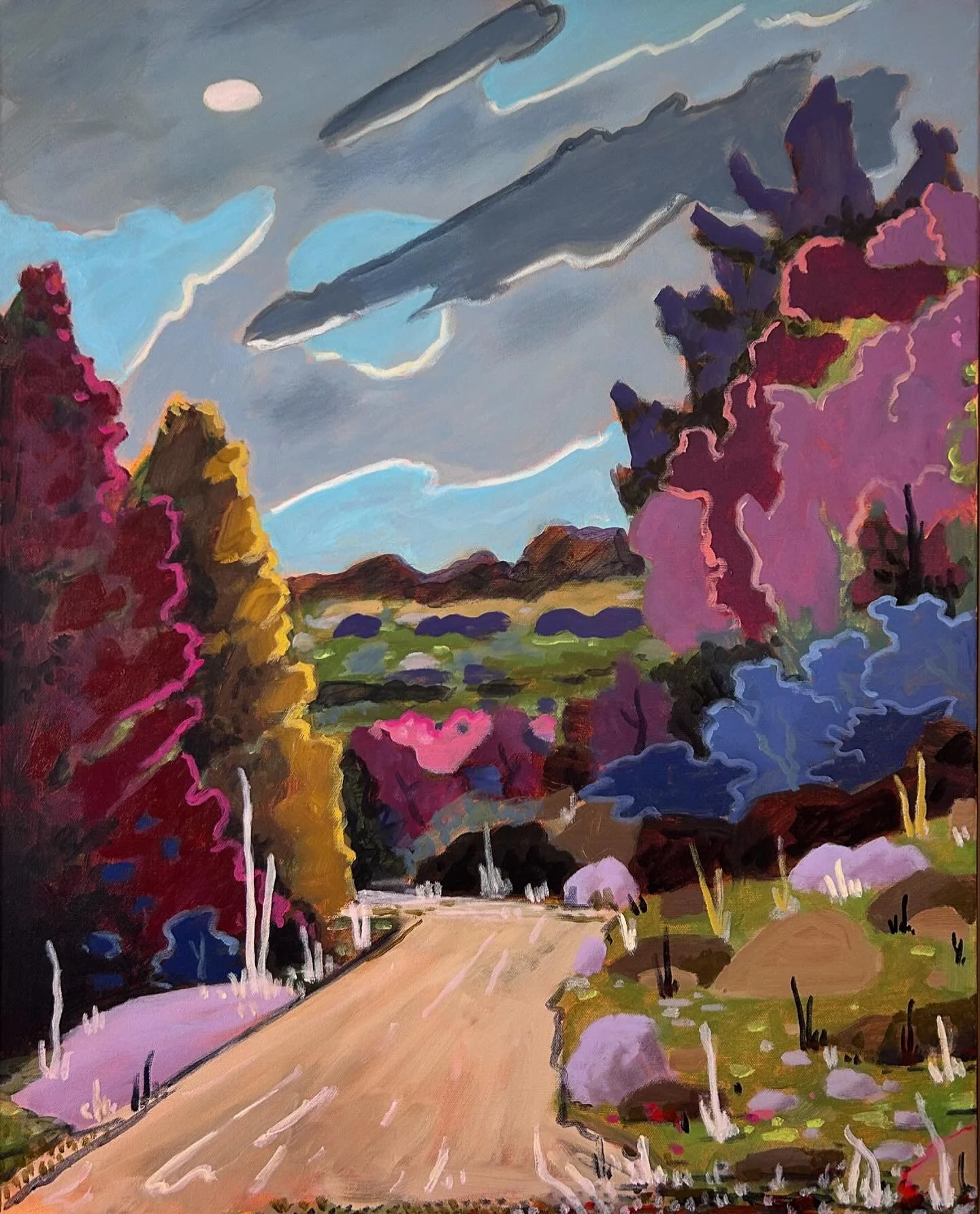 An alternate take on fall colours, but still decidedly autumnal.

Path by Damien Worth (acrylic on canvas, 30&rdquo; x 24&rdquo;)

#brittongallery #downtownbracebridge #surreallandscape #peiartist #canadianlandscapes #damienworth #canadianart #muskok