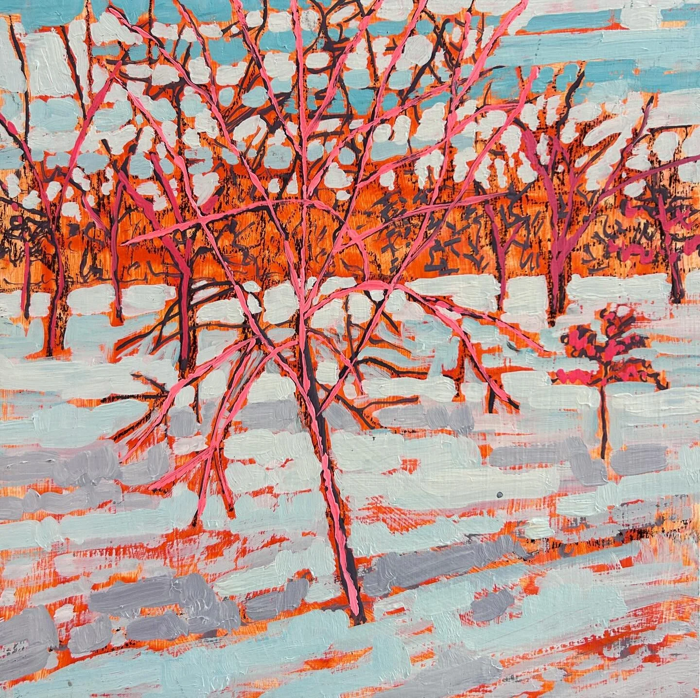 Happy Solstice, friends! ✨The gallery will close for the holidays today (December 20th) at 4:00 pm. 

Winter Solstice - Old Orchard 
by Kim Atlin
oil on panel
10&rdquo; x 10&rdquo;

#wintersolstice #kimatlin #canadianart #appleorchard #brittongallery