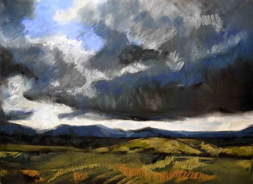 Nature Sublime, soft pastel on Fabriano paper, 56 x 76 cm image size