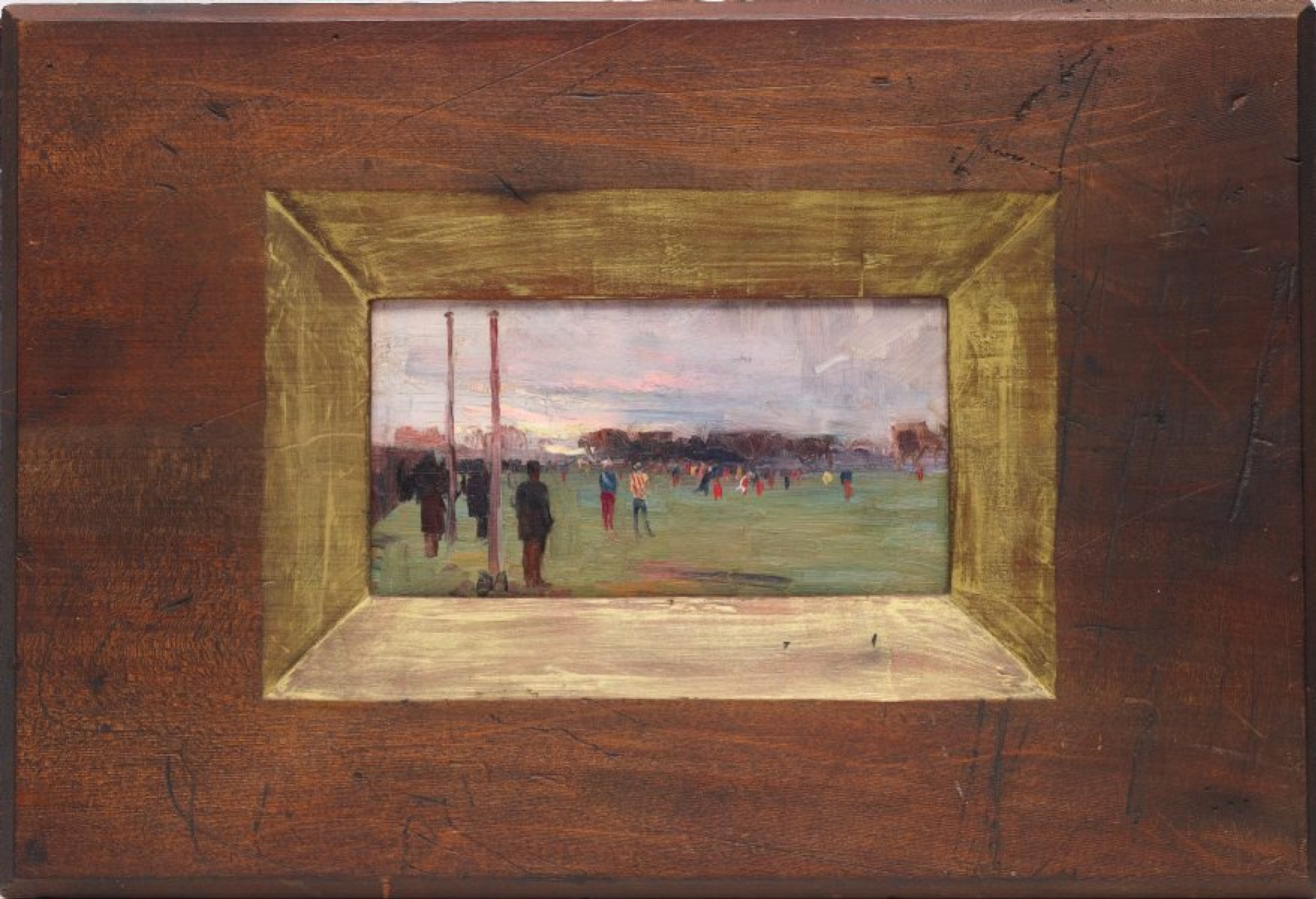  The national game  (1889)  Artist Arthur Streeton 