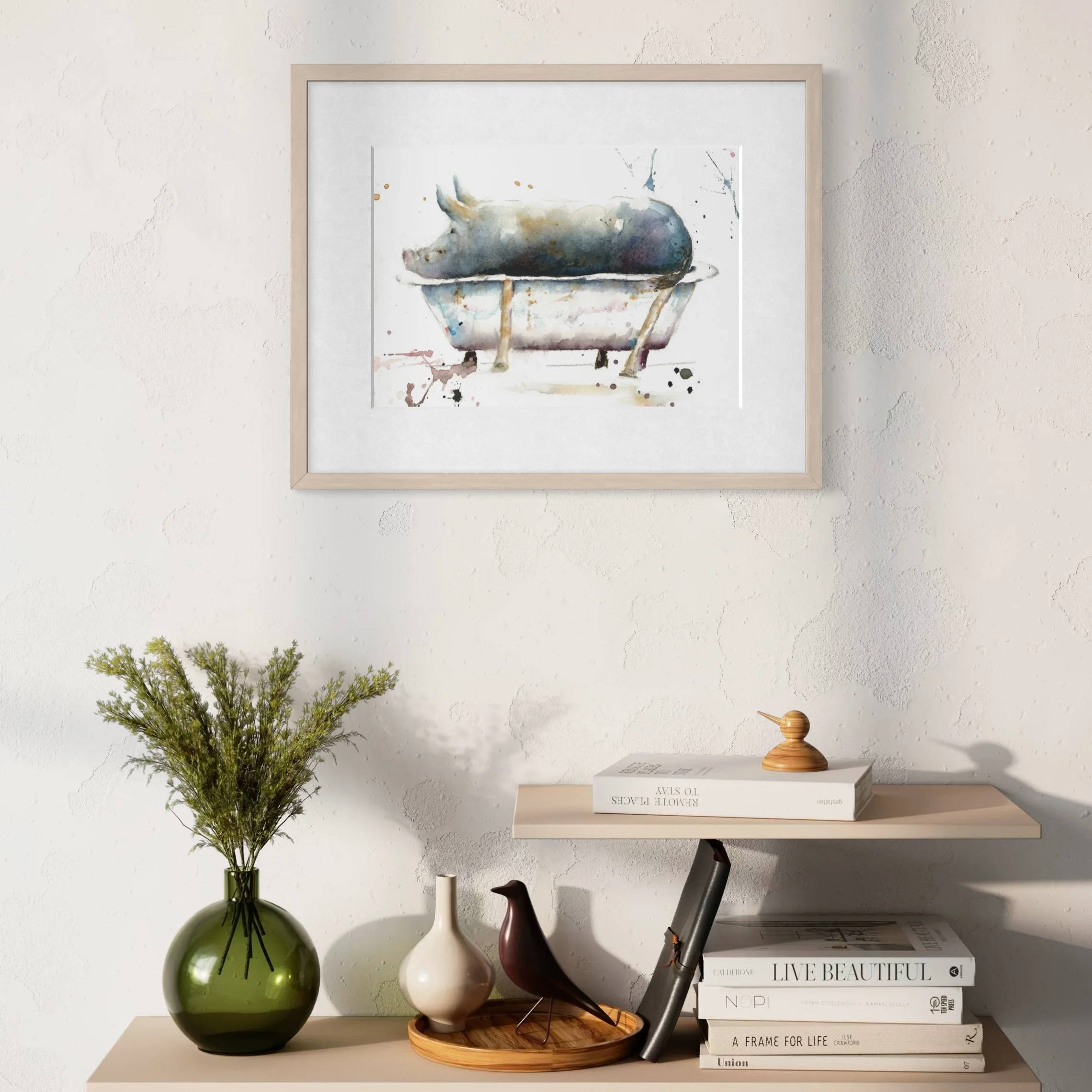 Pig in Bath_Framed_Alt.jpeg