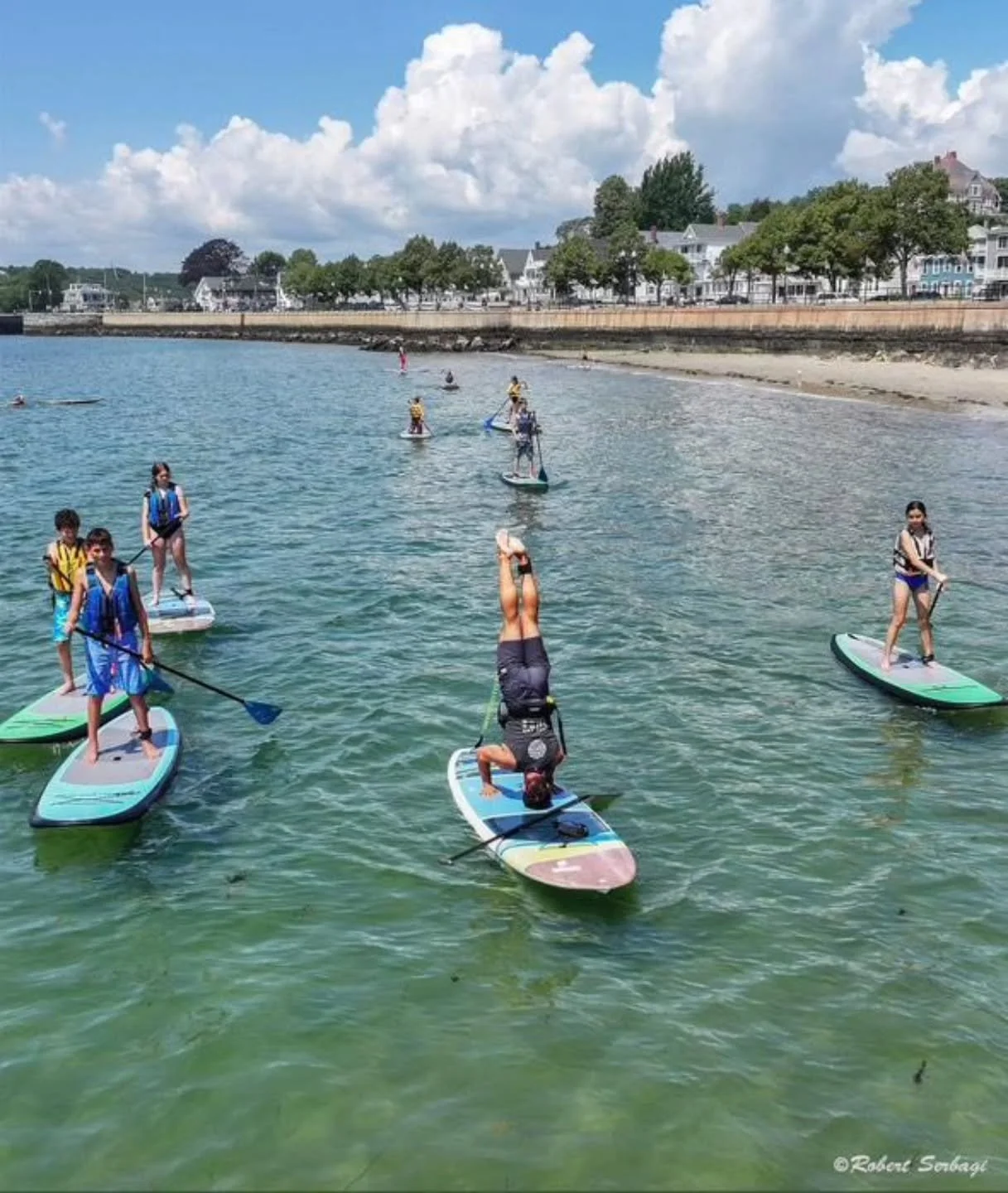 In case you're wondering if we have any fun during our kids' full-week paddle programs... paddling, swimming, playing on the lily pad, surfing, jumping off the seawall or the bridge (if the tide is right).

⛵️ Gloucester Harbor
🦀 Essex River
🌊 Long
