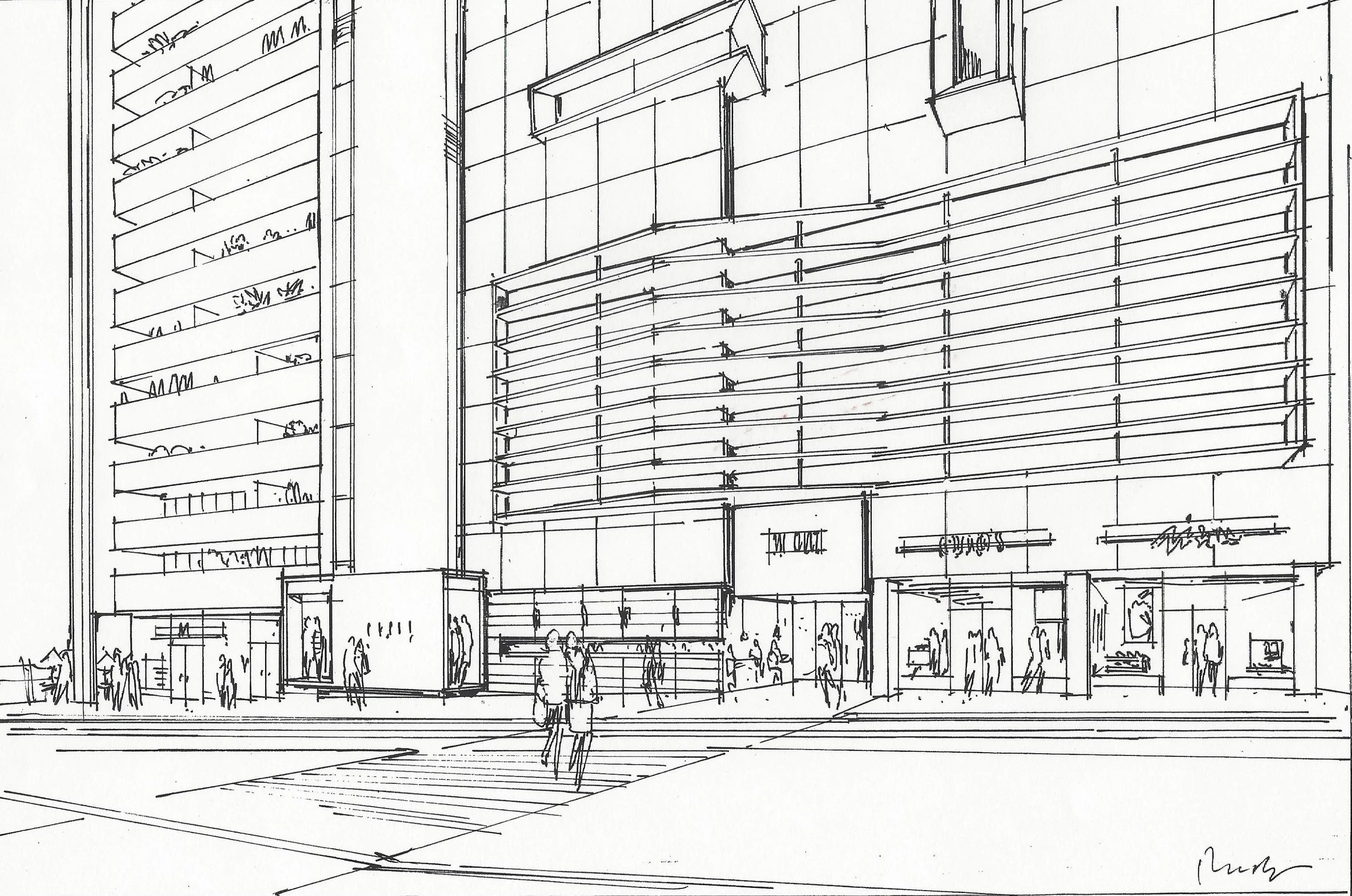 Architectural Concept Sketch