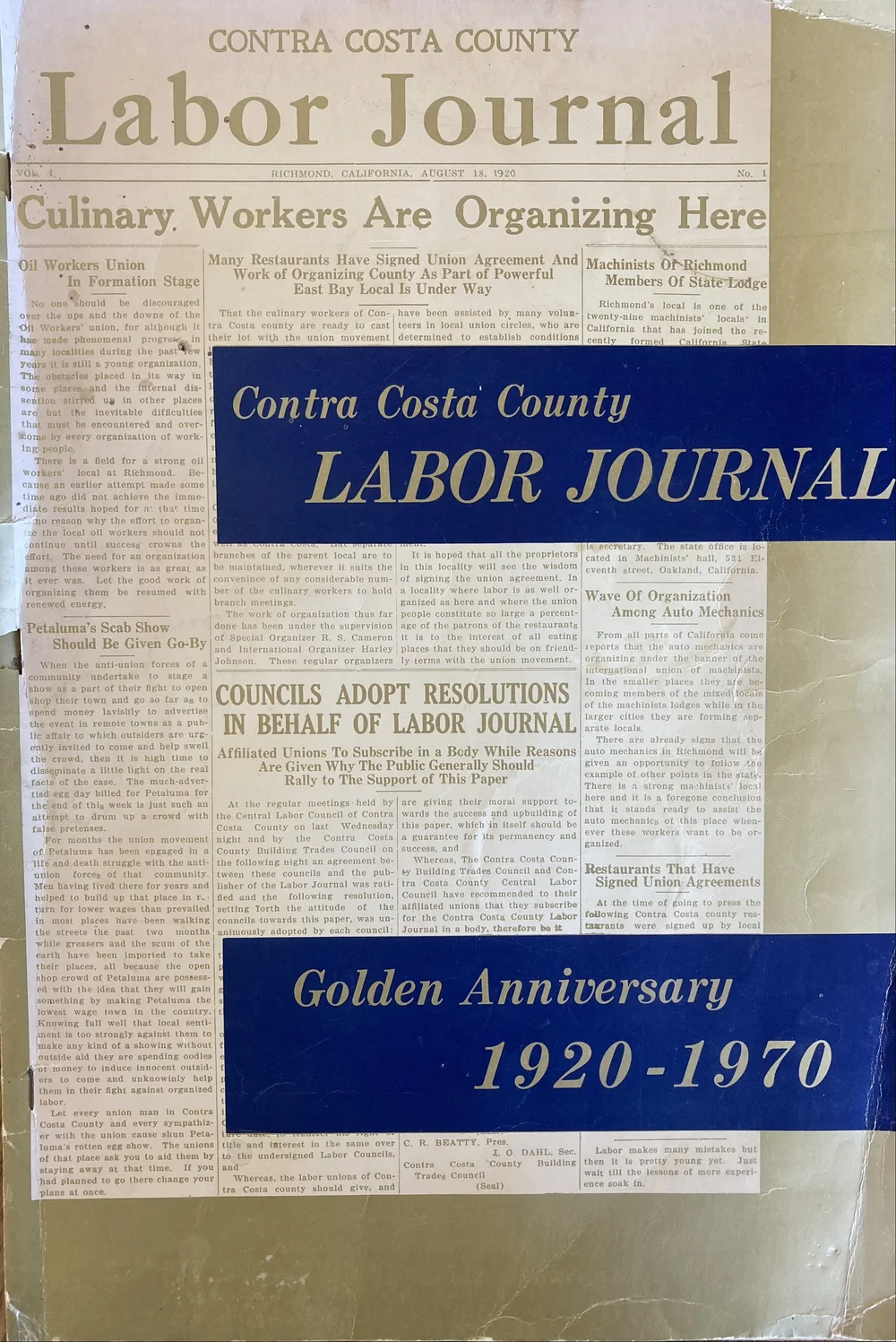 Labor Journal Archive — Contra Costa Labor Council, AFL-CIO