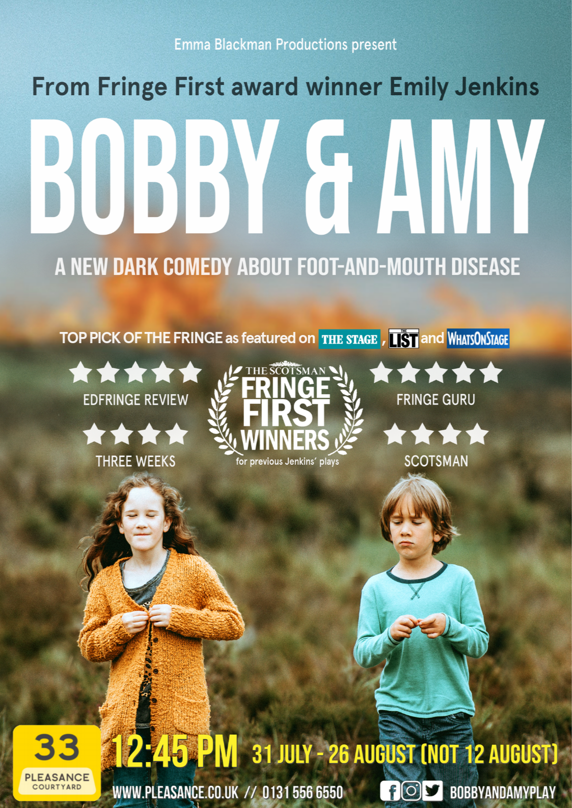 Bobby &amp; Amy | Pleasance Courtyard | 12:45