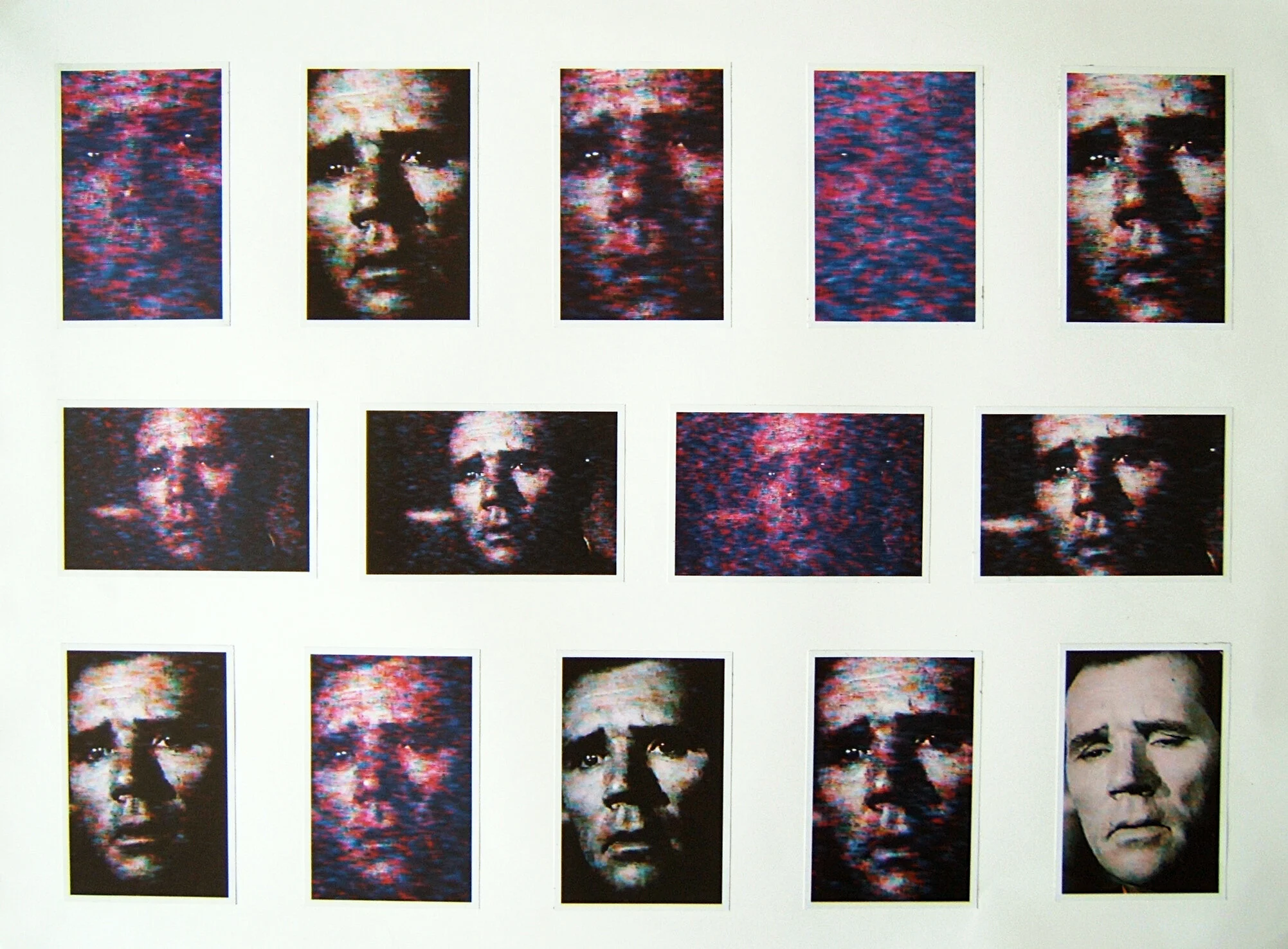 A man’s life has become a movie , 2004 Photographs on paper 21 x 29 inches
