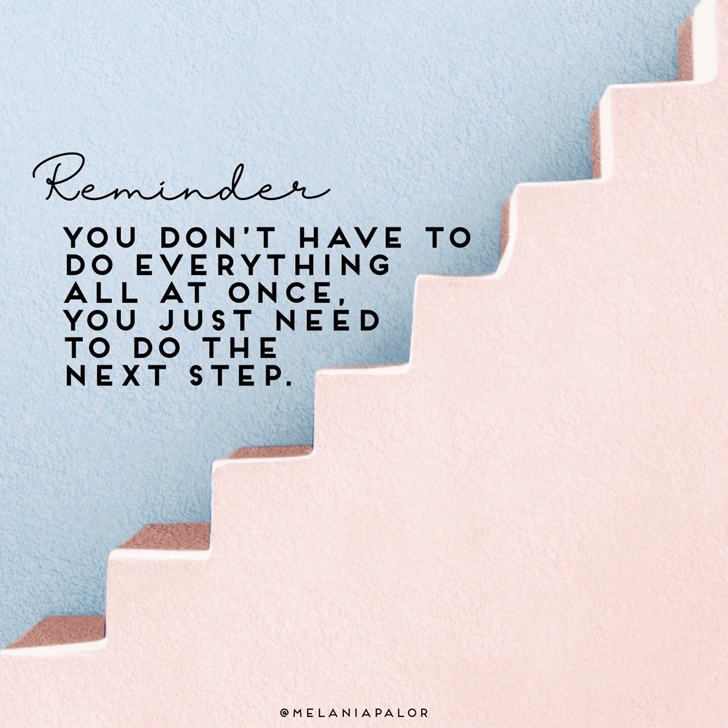 Take a moment, and read that again. ⁠
⁠
If you're feeling stuck, like you're not doing enough, or even unmotivated because the end goal seems daunting and almost unattainable, it's okay. We've all been there. ⁠
⁠
Best thing to do is take a breath, ma