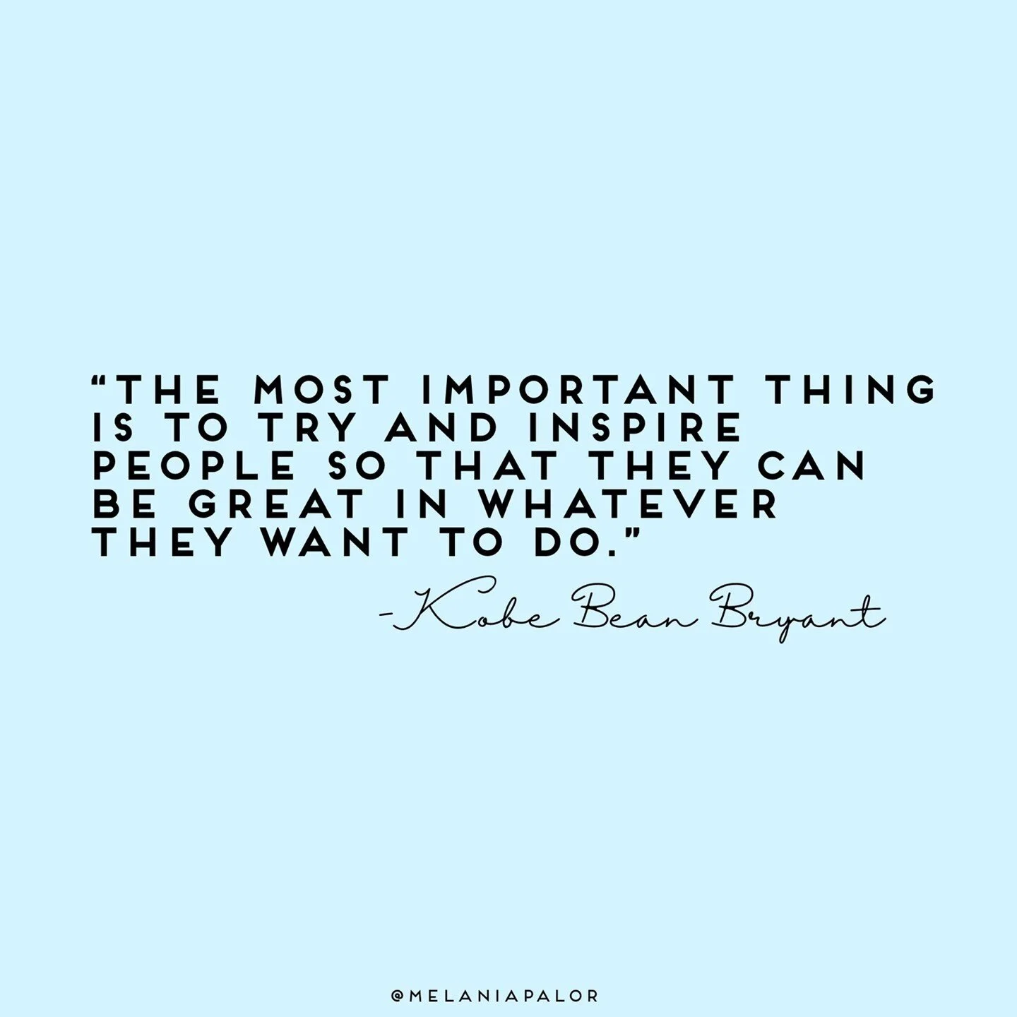 It's been a year since one of the most driven sports figures has left our world. As a competitor myself, I cannot tell you how much of his mindset and eye for success has been an influence; and for that I will be forever grateful.⁠
⁠
This one quote h