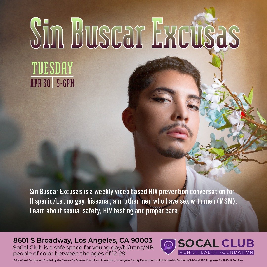 Sexual Health doesn't have to be complicated! 🕊️Come learn about testing, safe sex, and more next Tuesday!💜

#sbe #sinbuscarexcusas #sexualhealth #socalclub #southla #gaysouthla