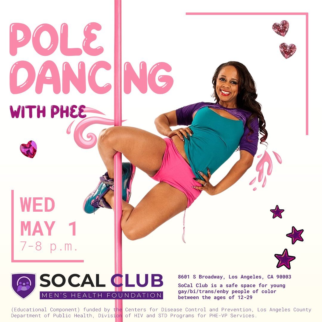 Slide into May with our pole dancing class! 🛝

DM to RSVP!💃

#dance #poledance #poledancing #poledancingclass #socalclub #southla #gaysouthla
