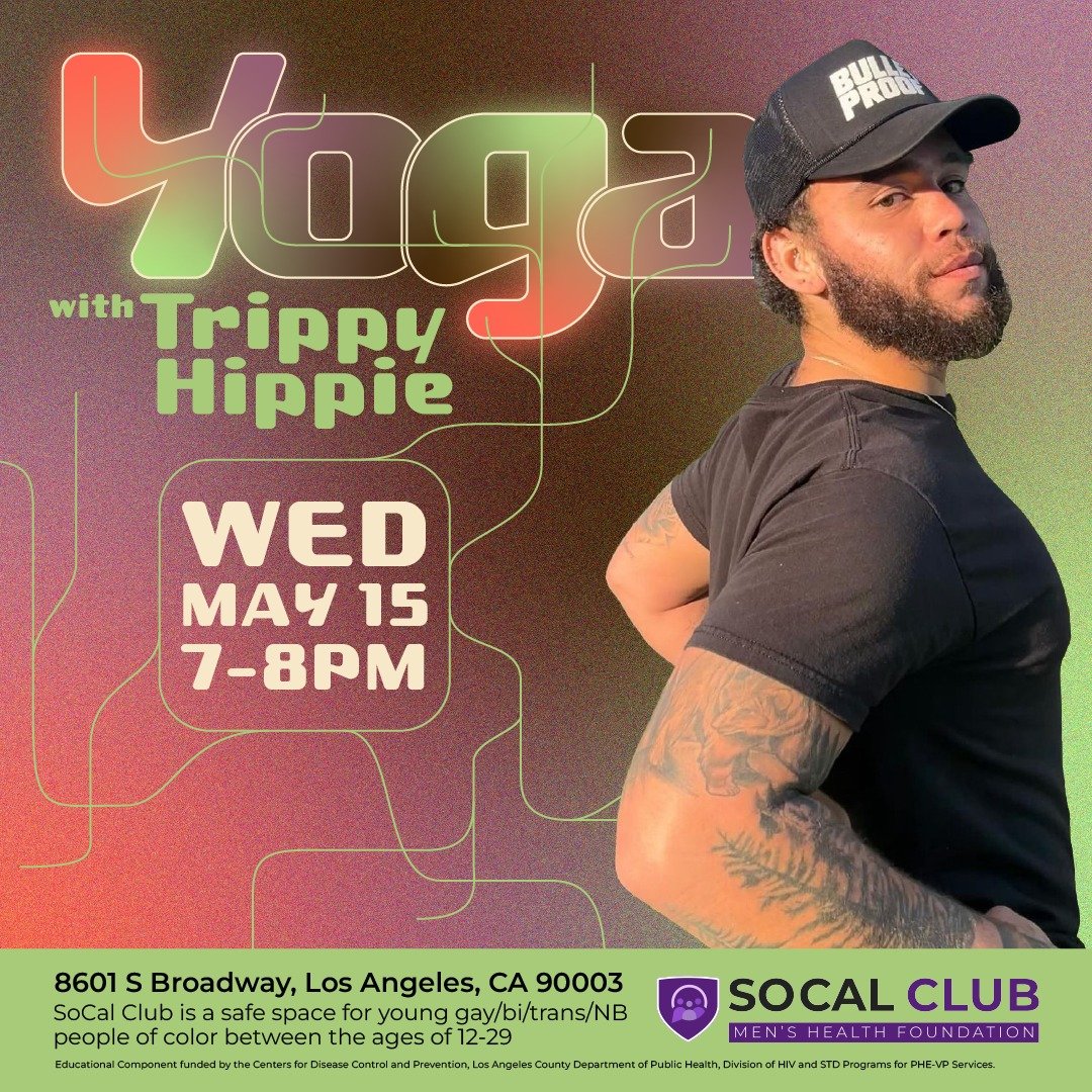 Get over hump day with a reboot 🌻 Join us for guided yoga with @trippyhippieyoga 🧘

#yoga #fitness #health #gaymenshealth #gaysouthla #southla #socalclub