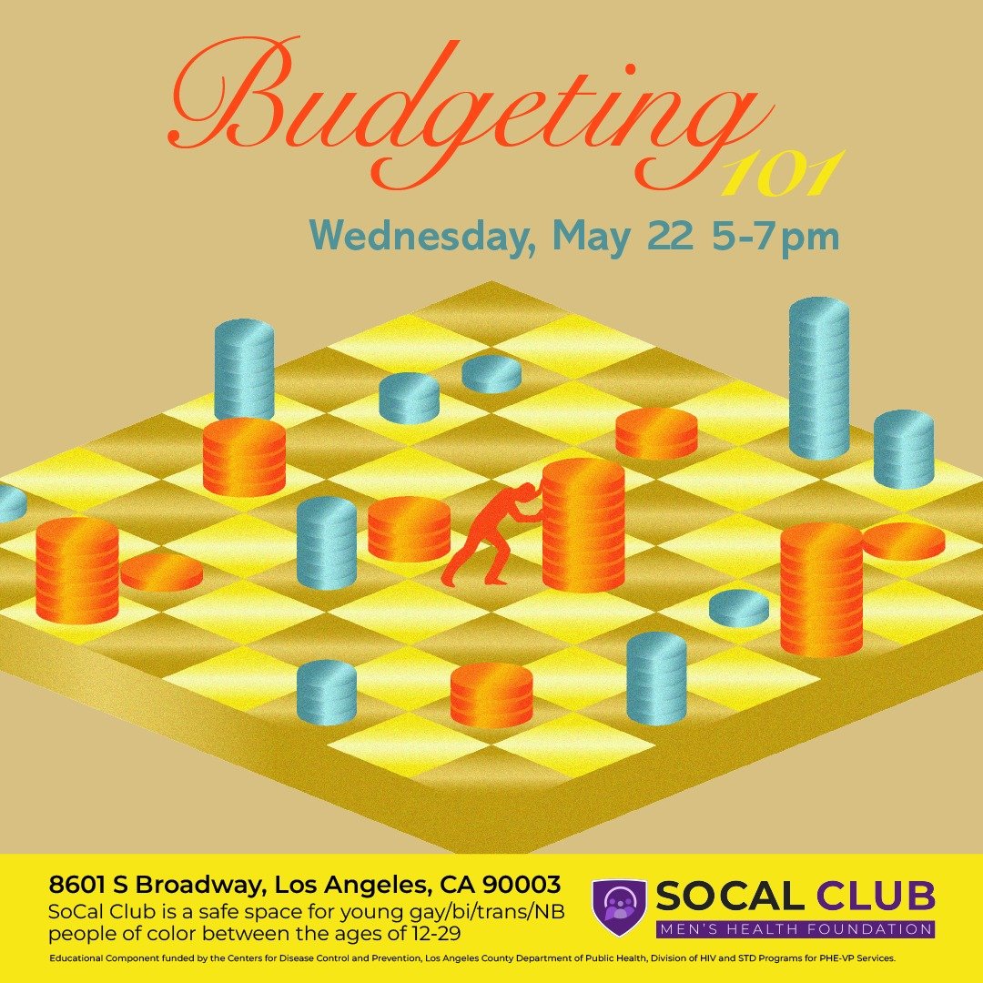 Need help getting your finances in check? ⚖️ Come to our budgeting class next Wednesday! 💸

#budget #budgeting #finance #finances #lifeskills #socalclub #southla #gaysouthla