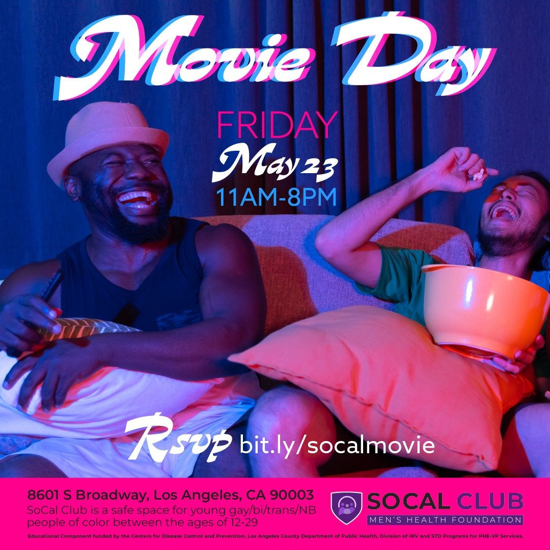 Our doors are open and we're streaming! 🎥 Stop by and watch a movie with us! 🤩

RSVP at bit.ly/socalmovie ⭐️

#movie #movies #movieday #socalclub #southla #gaysouthla