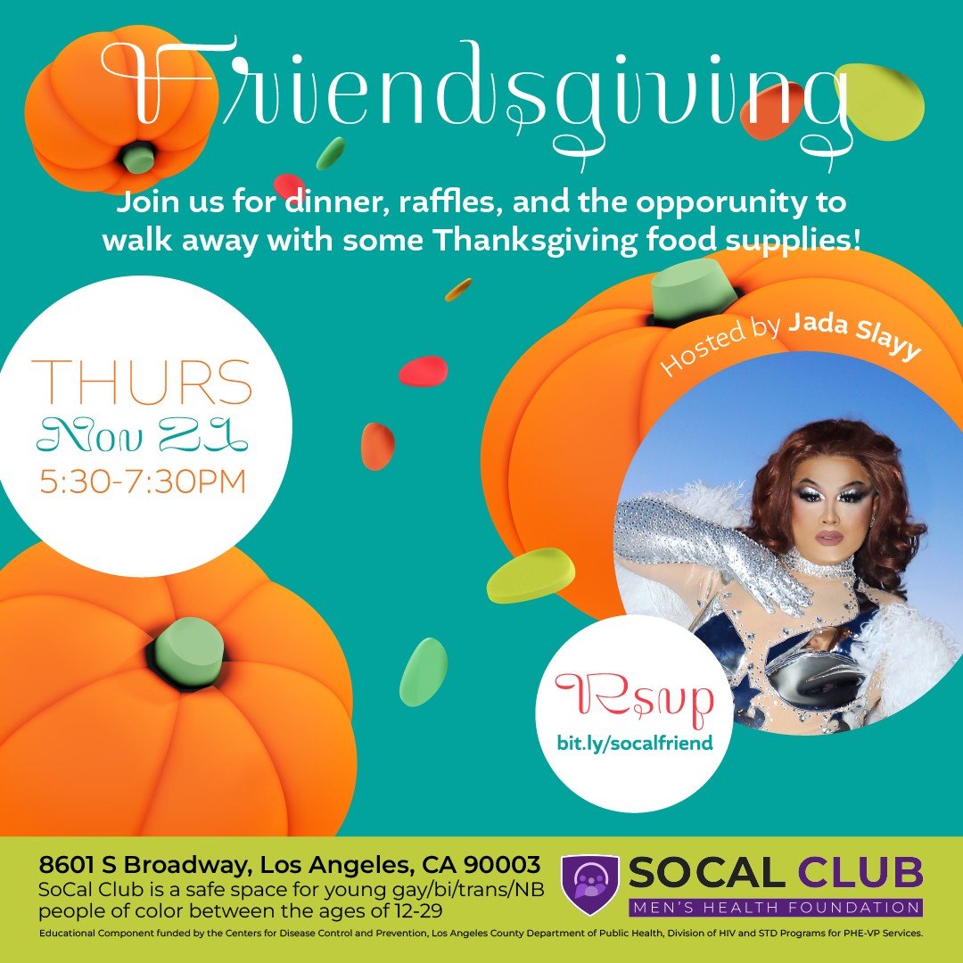 Come ring in the holiday season with us! 🎃 Our Friendsgiving is happening next Thursday, so expect dinner, raffles, and the opportunity to walk away with Thanksgiving food supplies! 😊 Hosted by @jadaslayy808 🧡

RSVP at the link in bio! 🍁

#friend