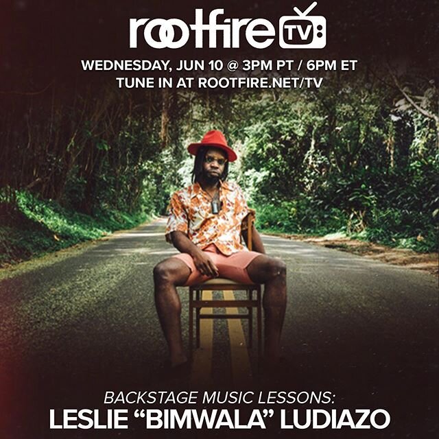 Stoked to have @lbl808 this week doing a livestream via BSML/RootfireTV! Leslie is an exceptionally talented producer/music director/instrumentalist so be sure to tune in so you can pick his brain!