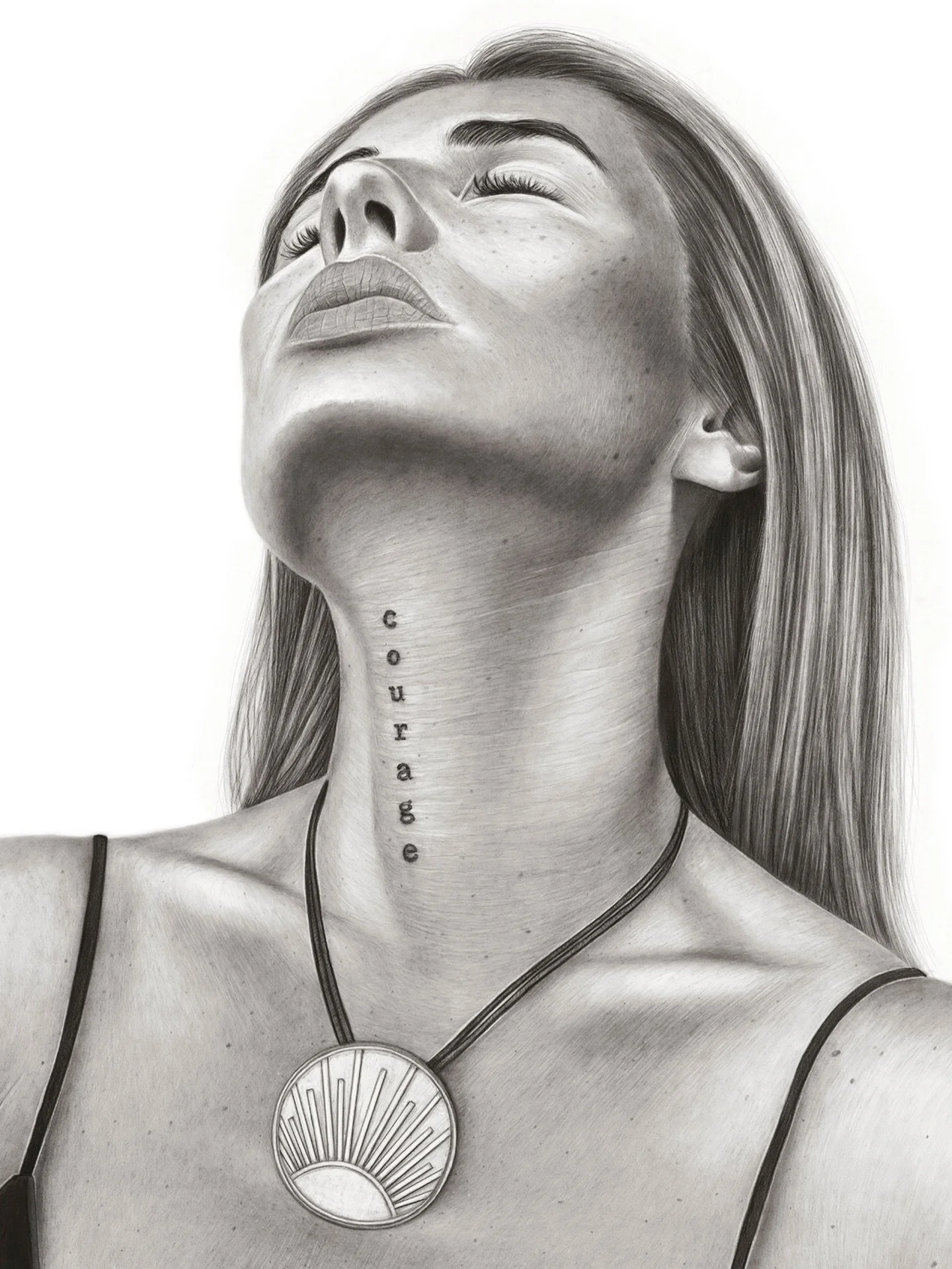 You can choose courage, or you can choose comfort, but you cannot choose both.

Swipe for more close ups! Graphite &amp; charcoal on archival paper.

#artwork #contemporaryrealism #realism #laartist #tattoart
