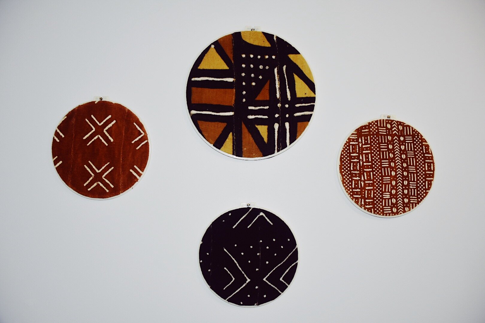 Anne Marie Gabelart - Framed Bogolan Wall Hanging