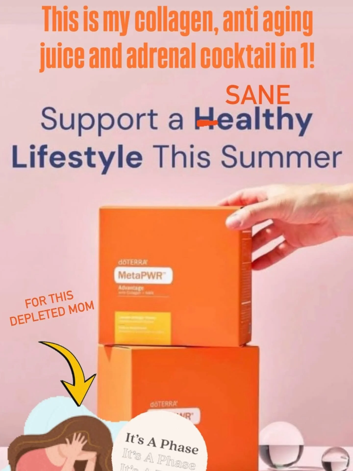 🌸☀️👙🍉Do summer plans have you stressed out and feeling older?! This collagen/anti aging mocktail/ adrenal support is my go to for all of the stress my body goes through, the healthy cellular function I want to go into my older years supporting AND
