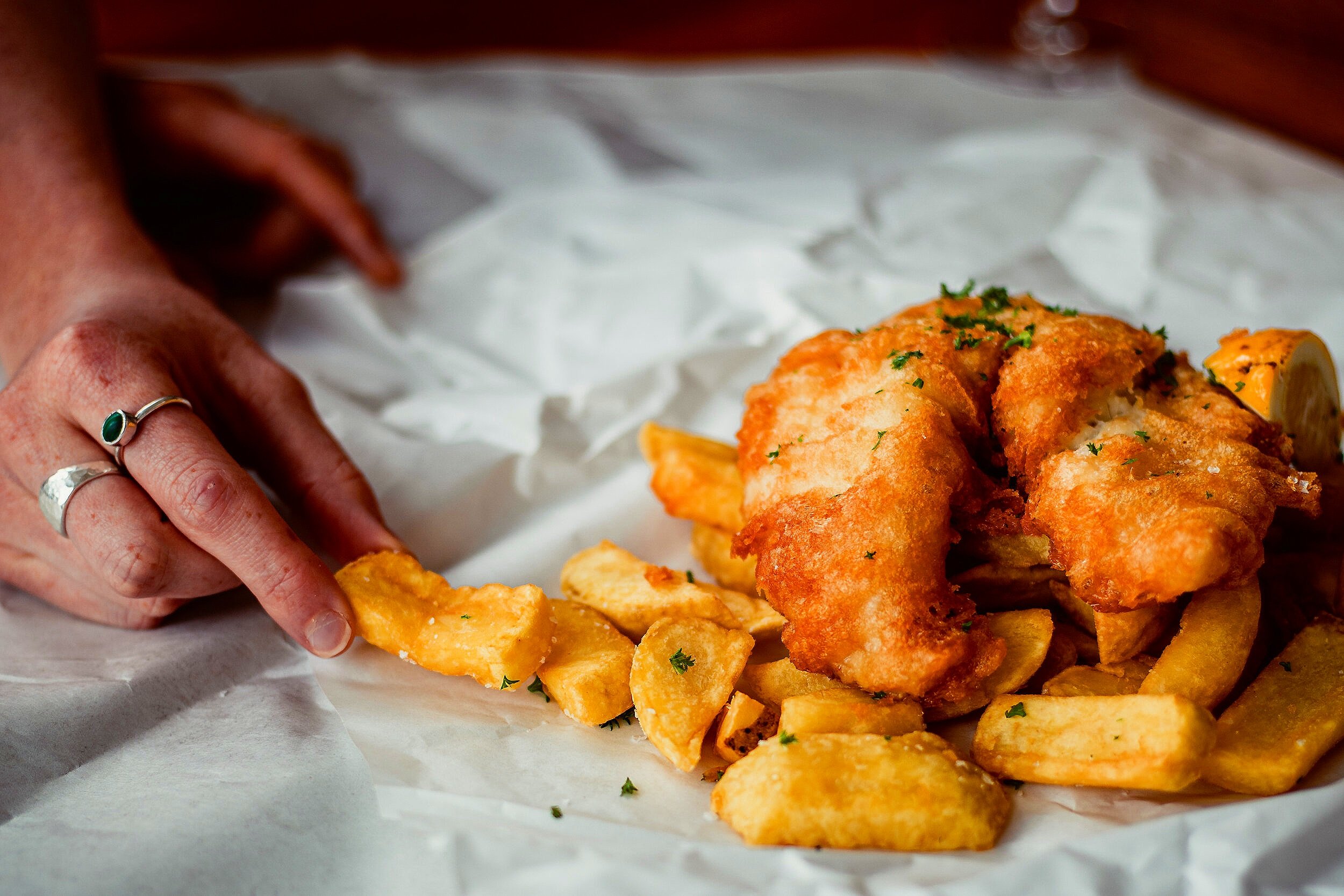 Beer Battered Fresh Fish and the Best Chips