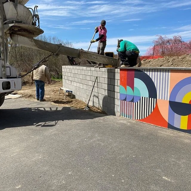 Starting to come together nicely with more retaining walls and drainage going in!!