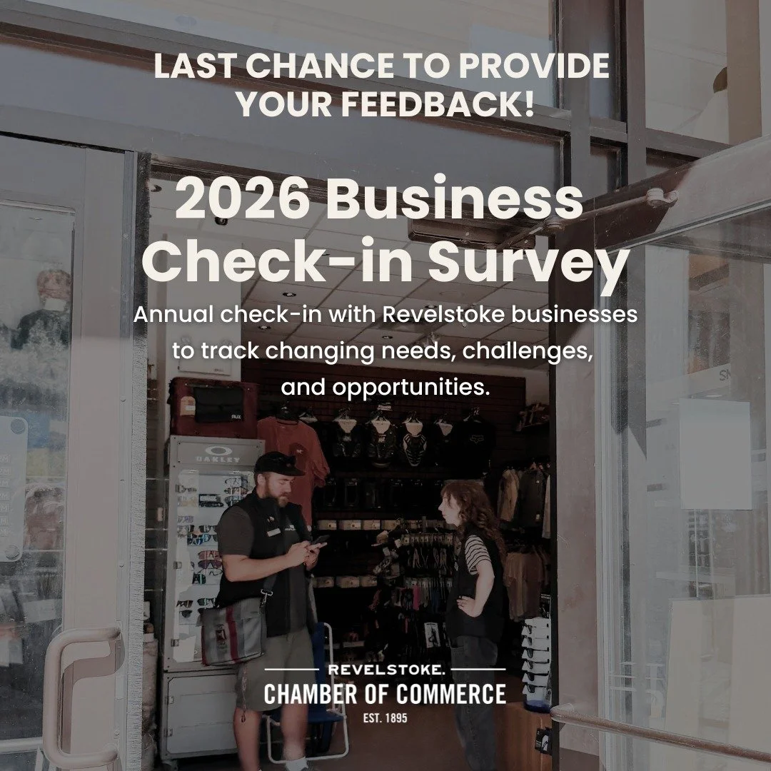 What's changed for your business over the past 12 months?

Our annual survey tracking the state of doing business in Revelstoke is coming to a close tomorrow. If you haven't already, now is the time to share your feedback. 

Just 10 quick questions a