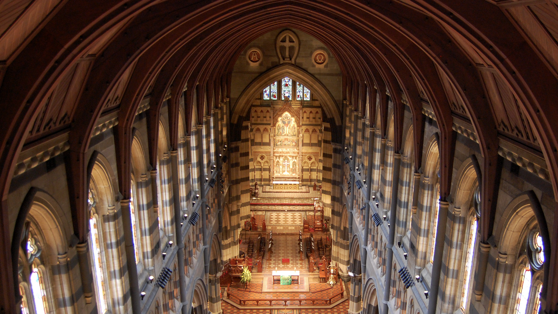 Works included the spire masonry, roof works, window conservation, building compliance works, new services and lighting, cleaning of the interior and new West Front entrance.