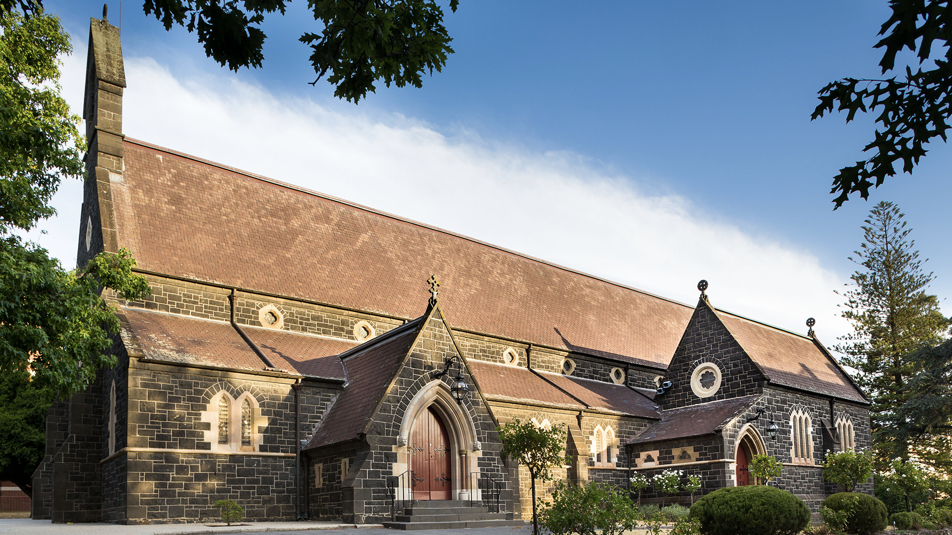 Works included exterior conservation of masonry walls, roof & roof plumbing, as well as interior re-ordering of the Church, including new lighting and interior decoration.
