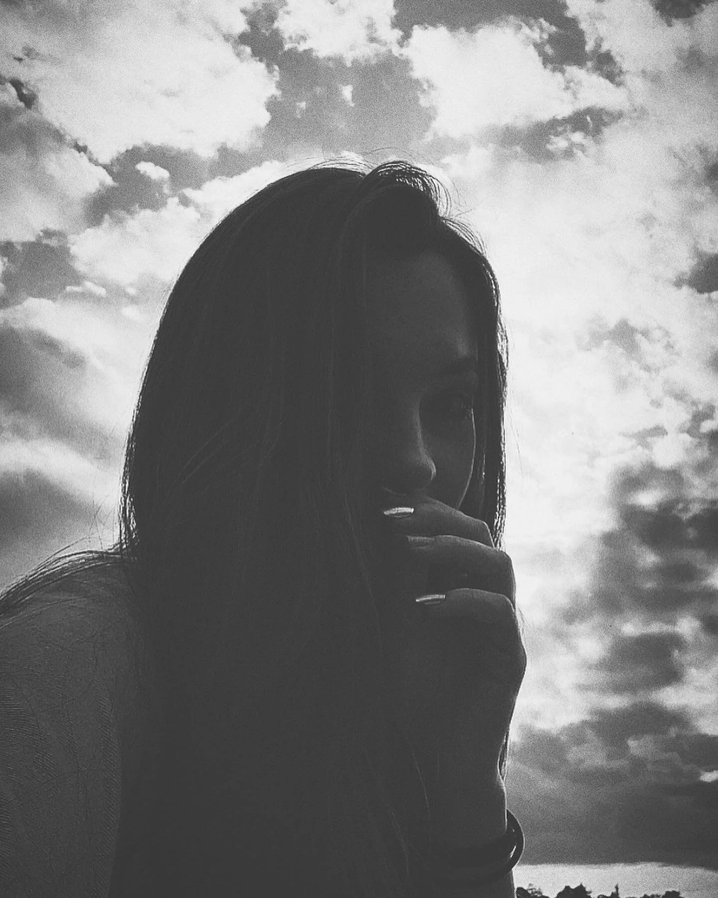 Photos in B&amp;W, nails in silver, and love in color❤️