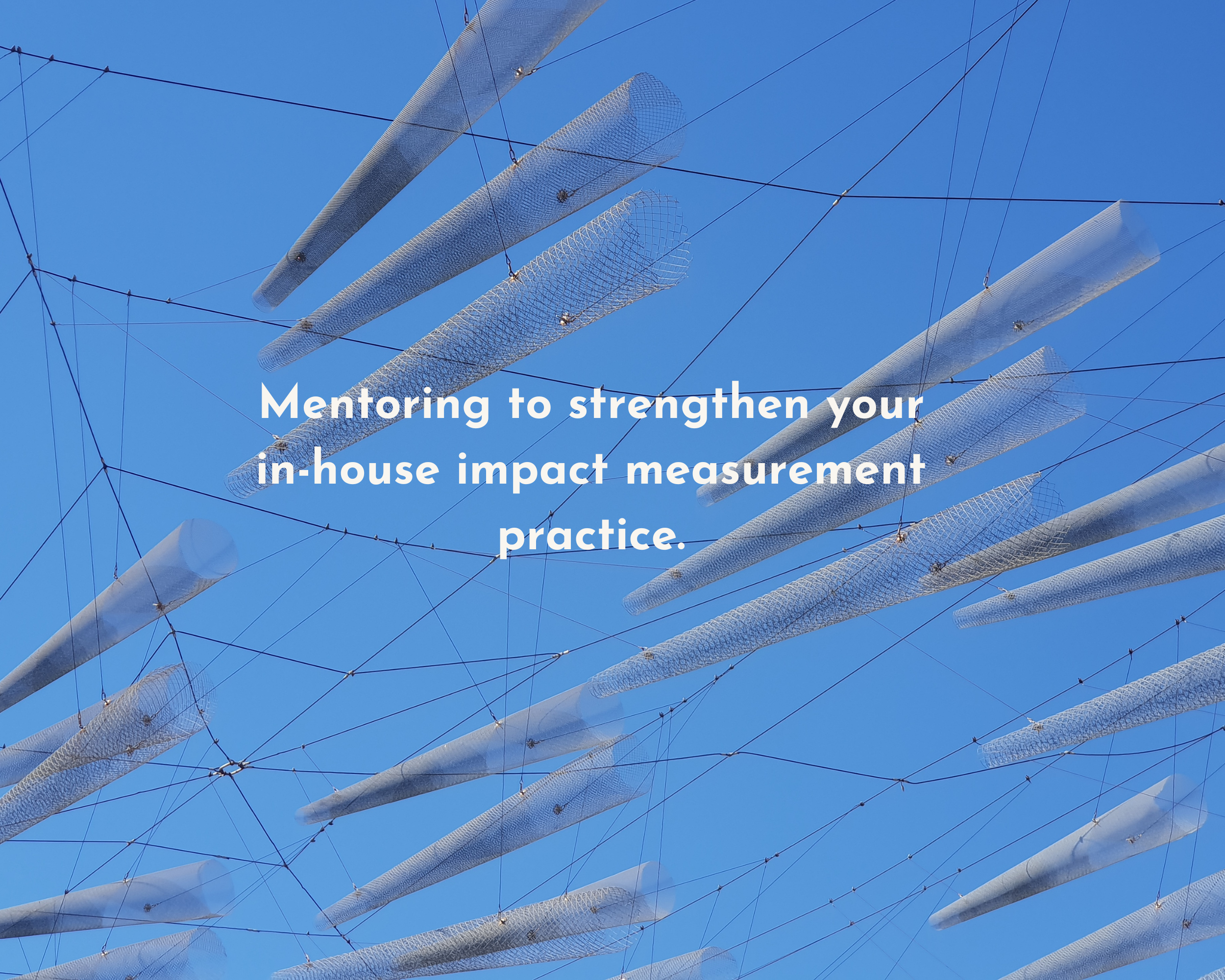 mentoring to strengthen your in-house impact measurement practice