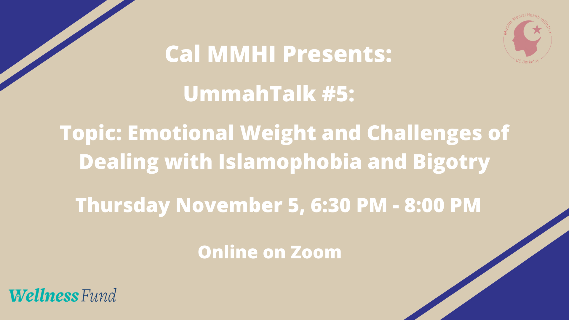 UmmahTalk #5 - 11/5/20 Emotional Weight and Challenges of Islamophobia and Bigotry