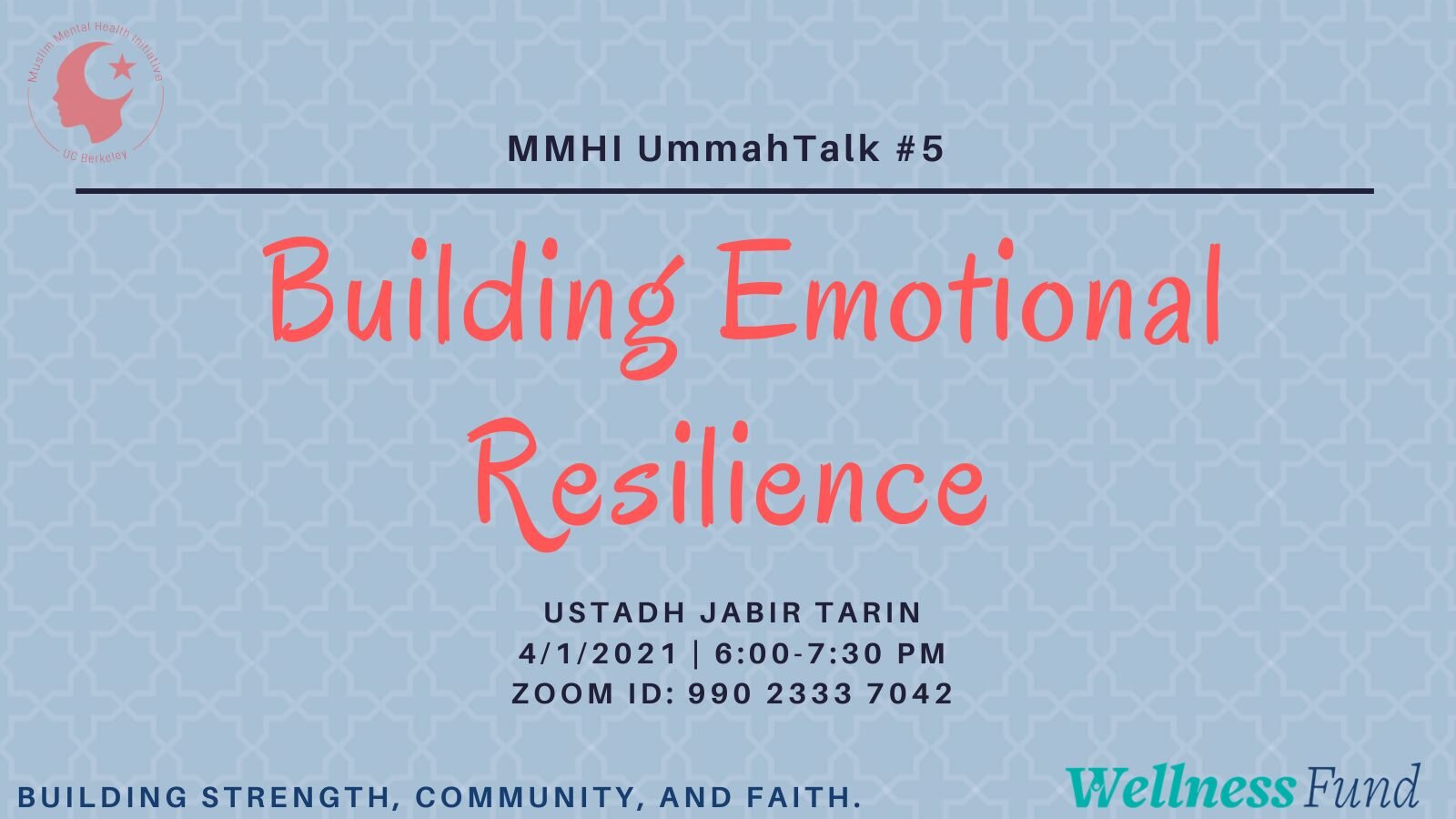 UmmahTalk #5 - 4/1/21 Building Emotional Resilience