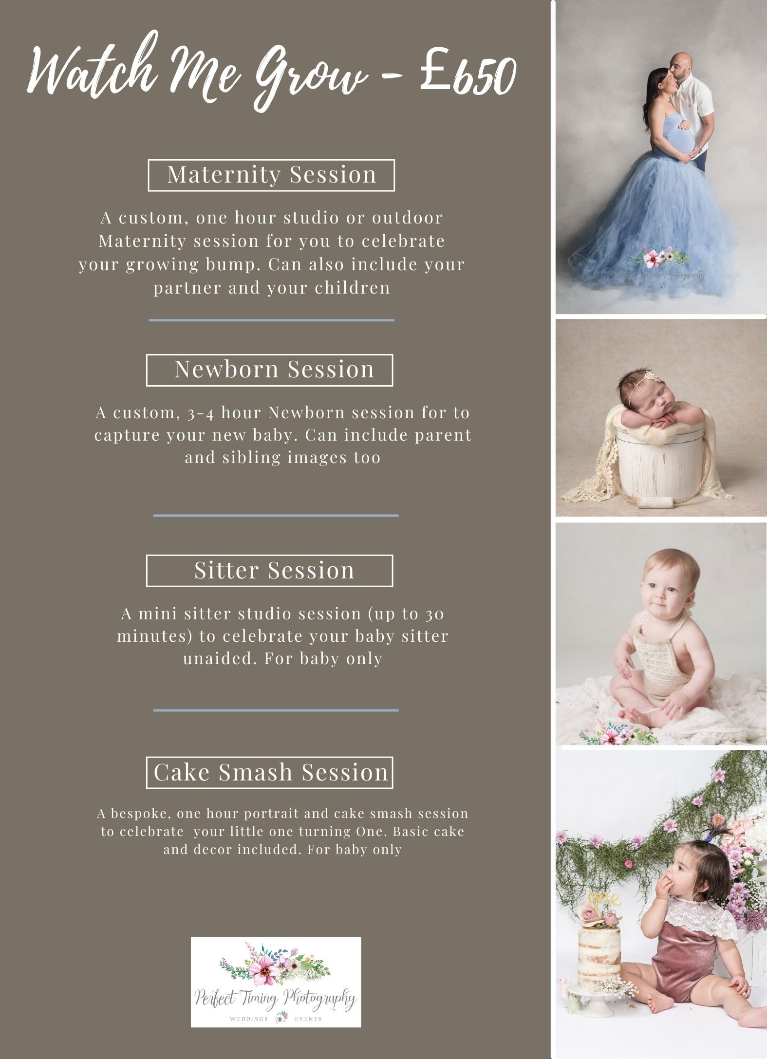 Maternity Photography Pricing - Nestled in Time Photography