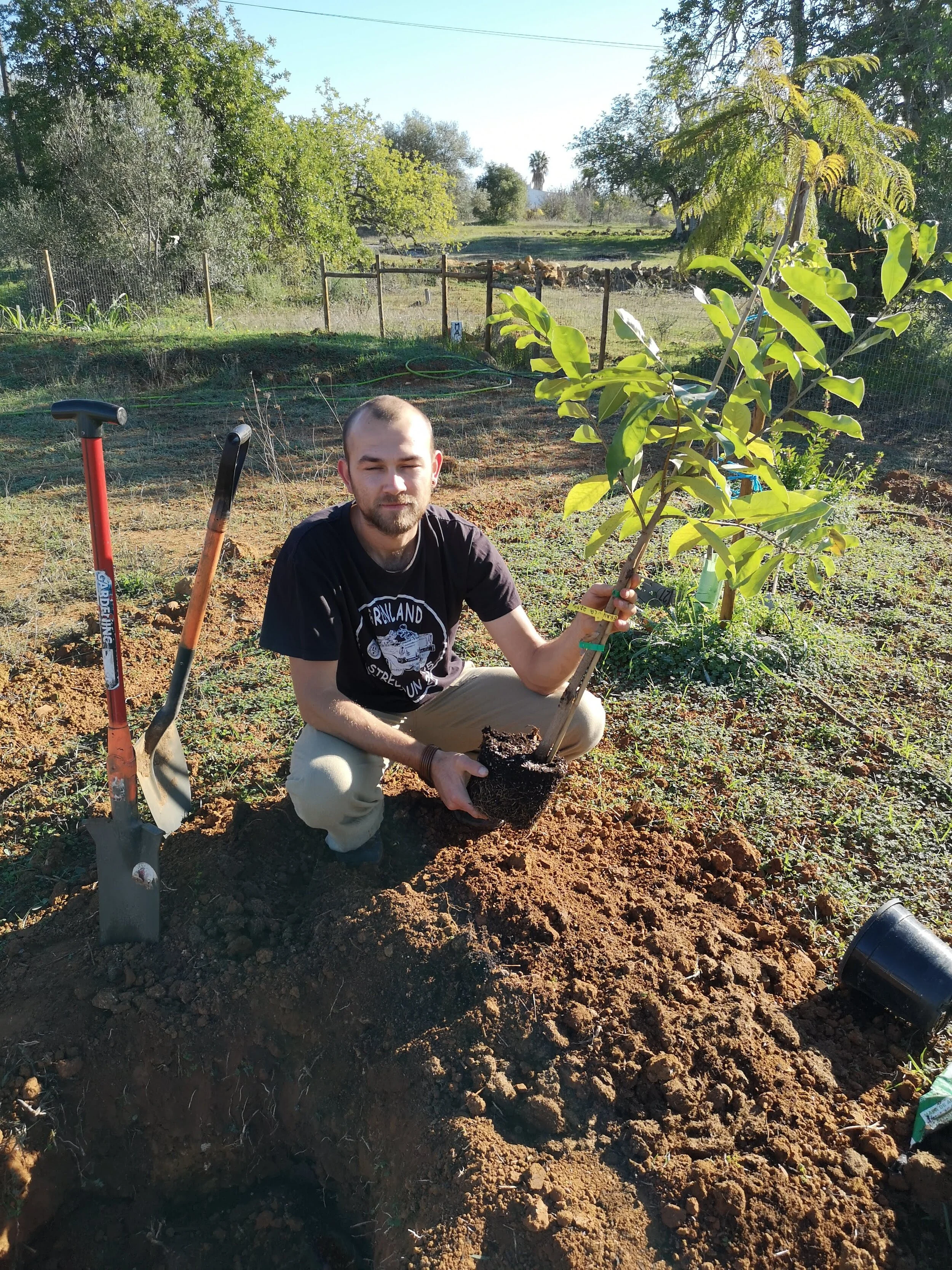 Wwoofer from Poland volunteering at Orchard of Flavours (Copy)