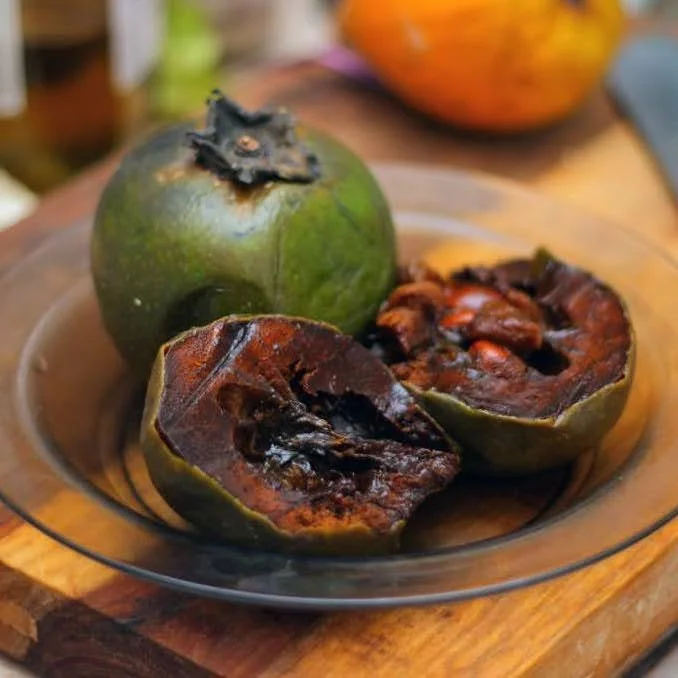 Chocolate pudding or black sapote (Diospyros digyna)