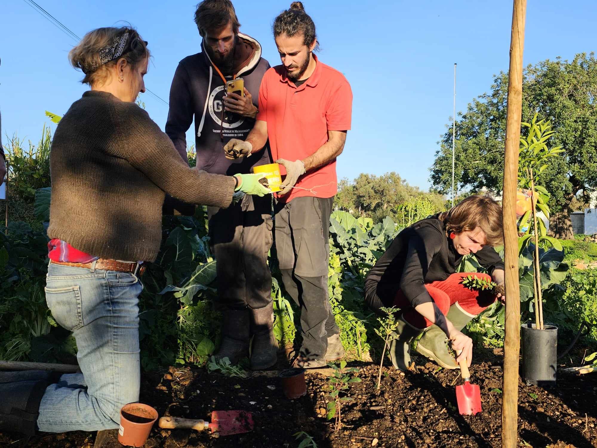 Luís AFONSO teaching a Mini Food Forest workshop