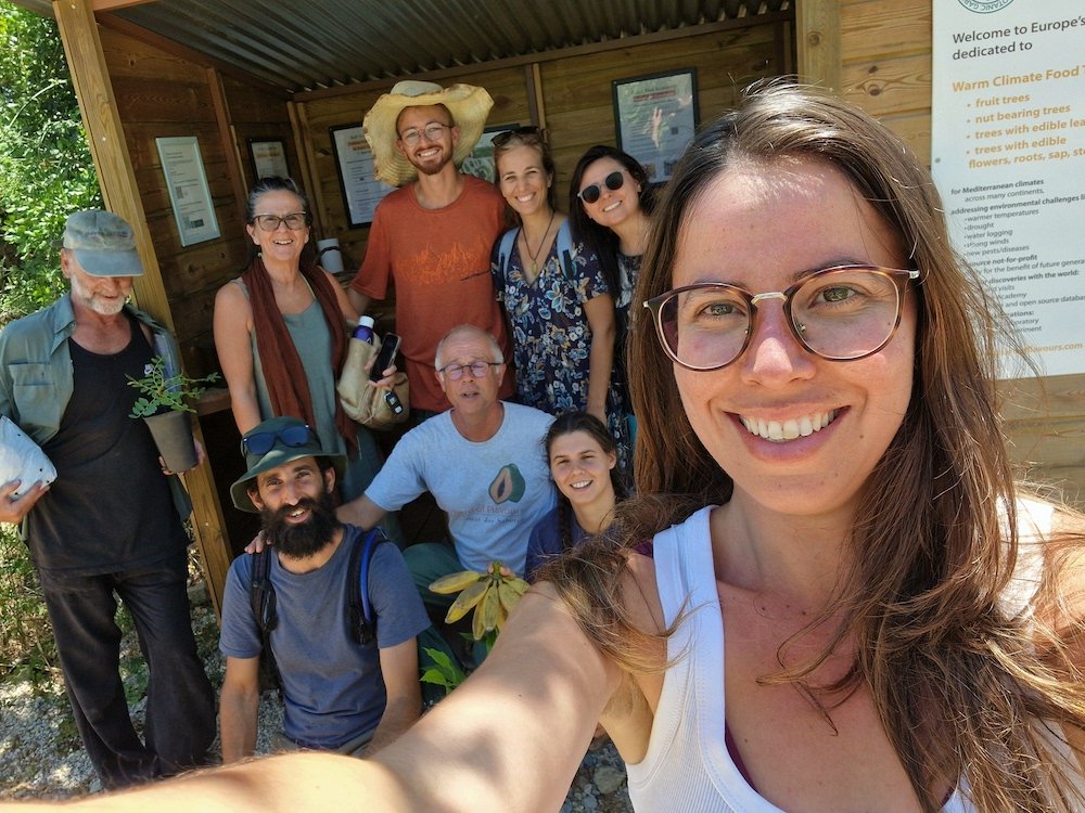 Guided tour of the Orchard of Flavours group photo