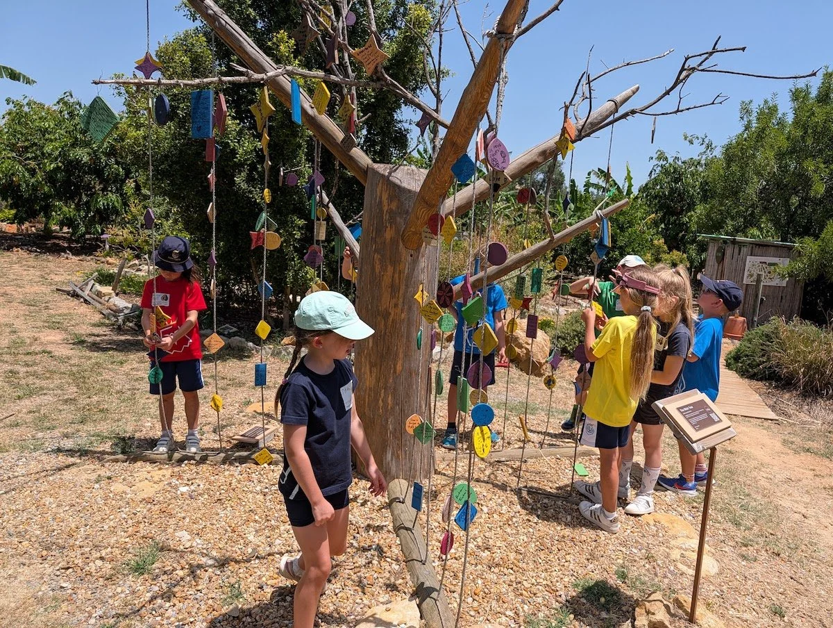 Kids around the Wish Tree