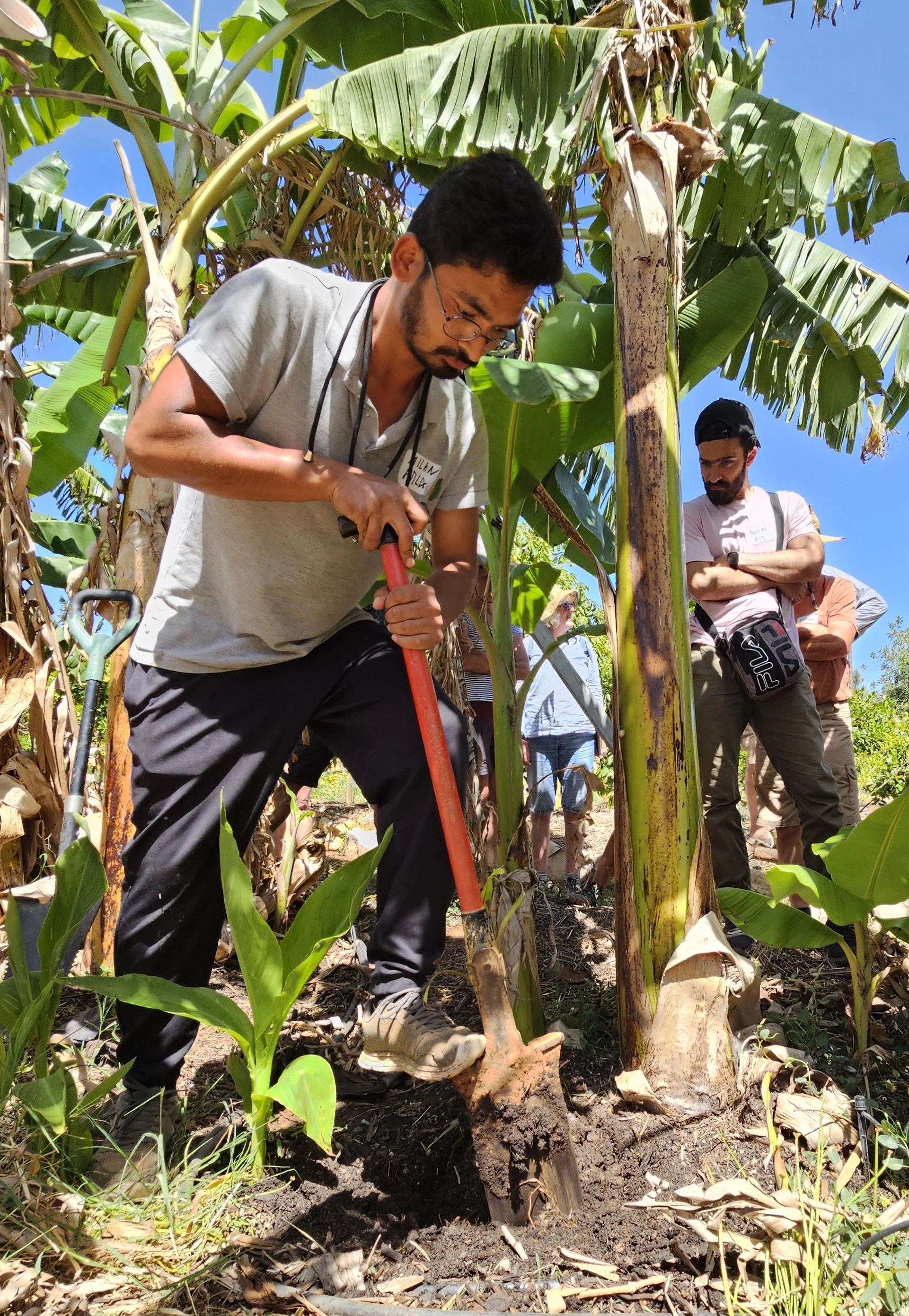 Milan Nepali, the Garden manager at Orchard of Flavours