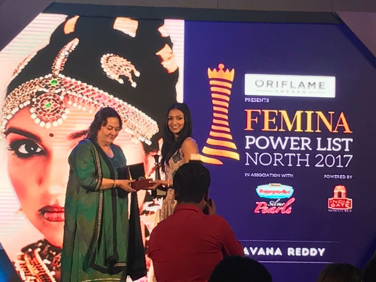 Receiving the Femina North Powerlist Award 2017