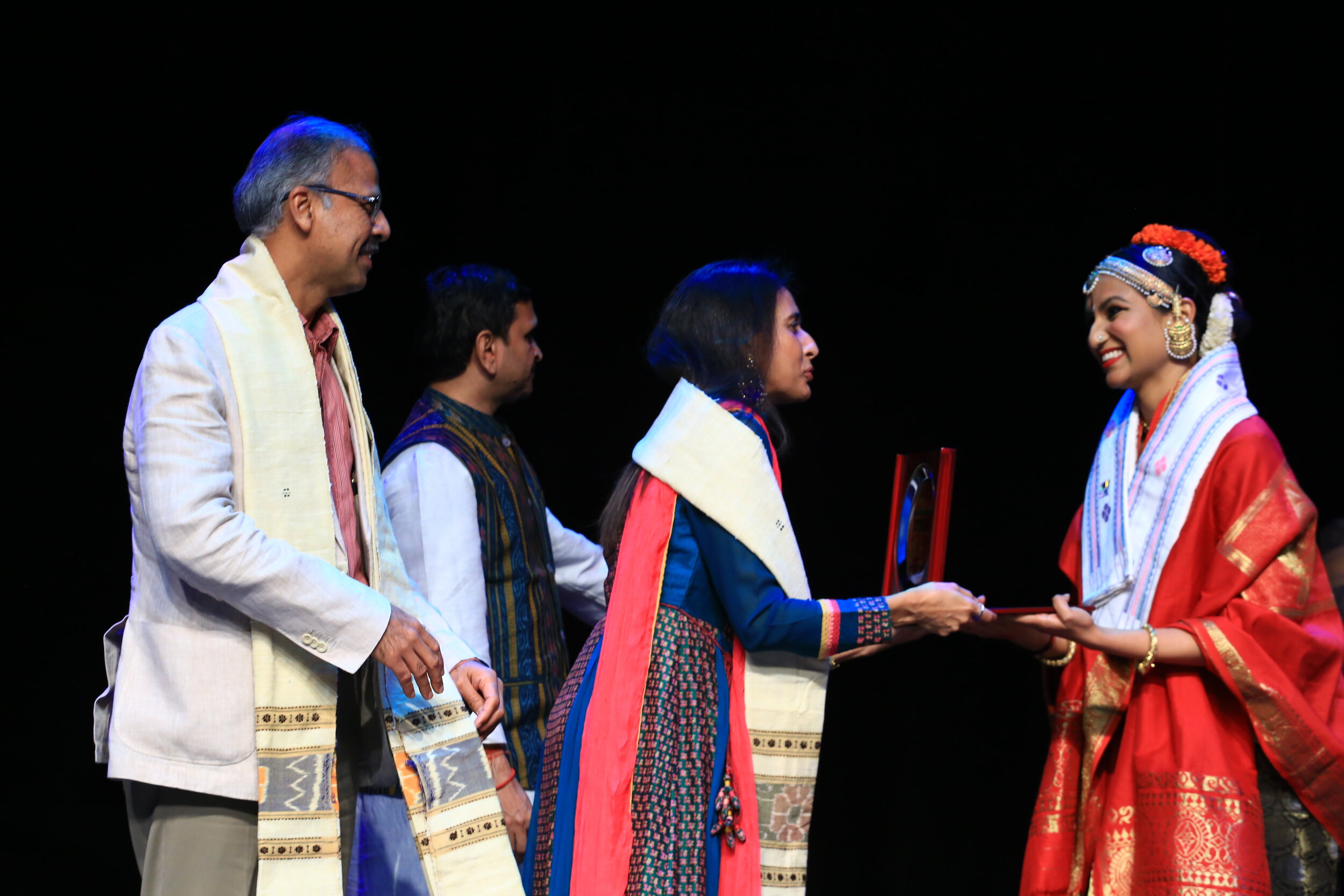 Bhavana felicitated by H.E. Shri Mridul Kumar & wife, High Commissioner KL