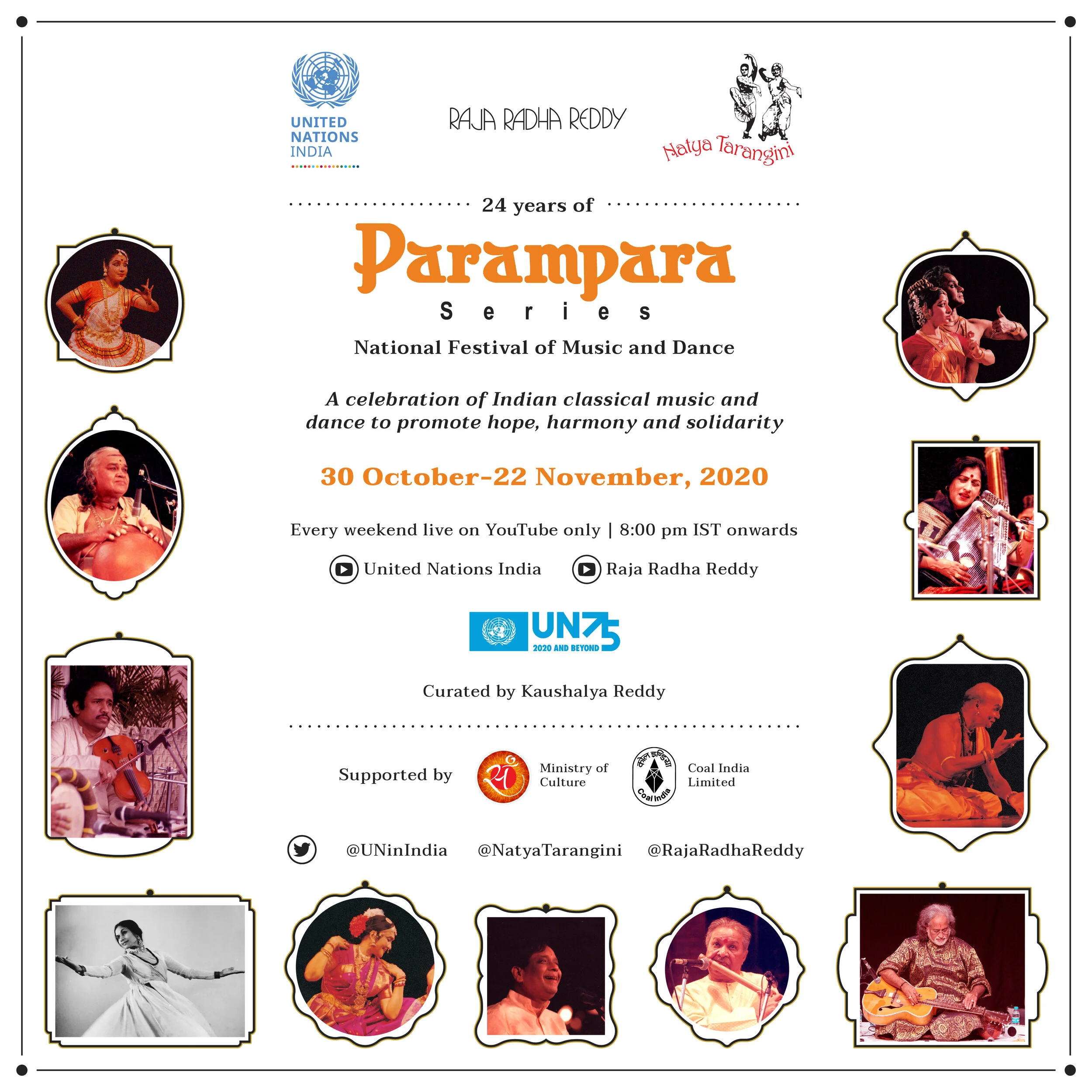 Parampara Series National Festival of Music &amp; Dance presented by United Nations, Raja Radha Reddy &amp; Natya Tarangini