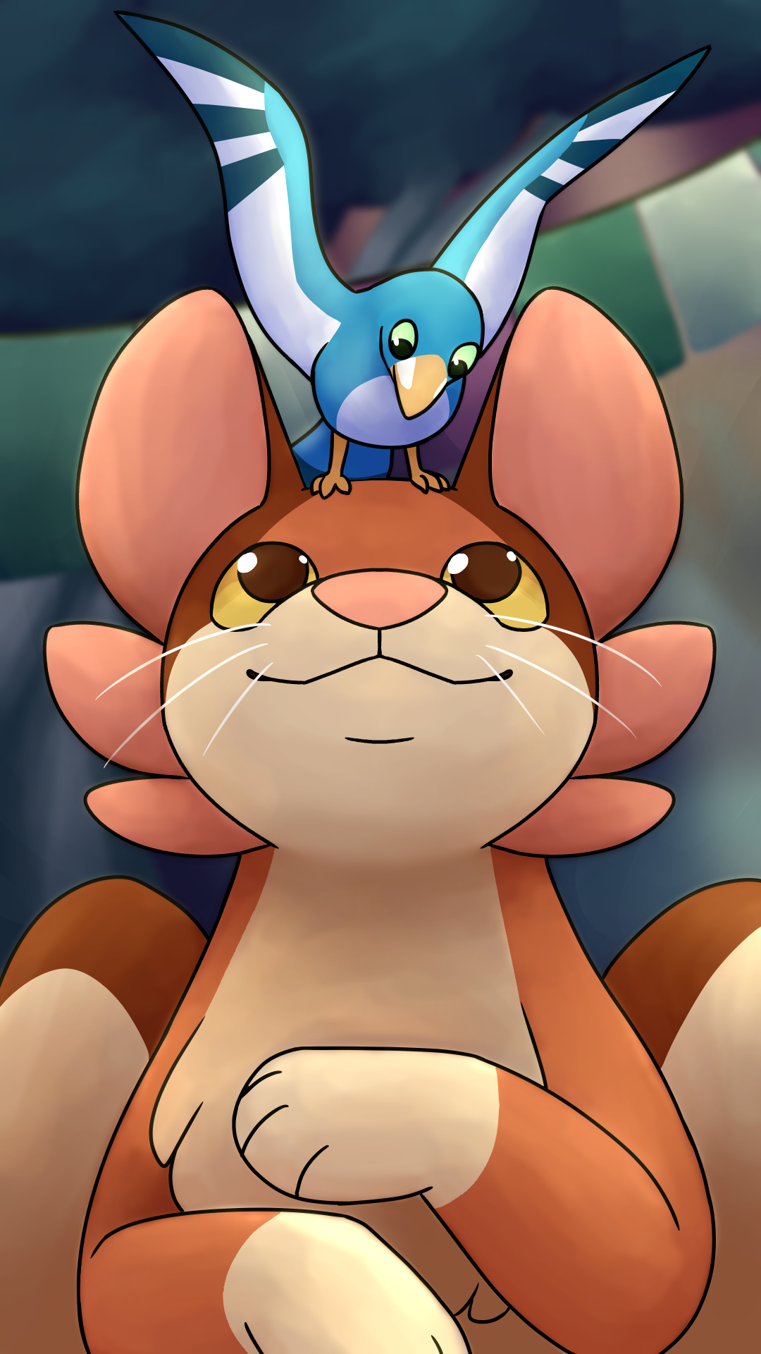 Amaru and Earlybird phone wallpaper.png