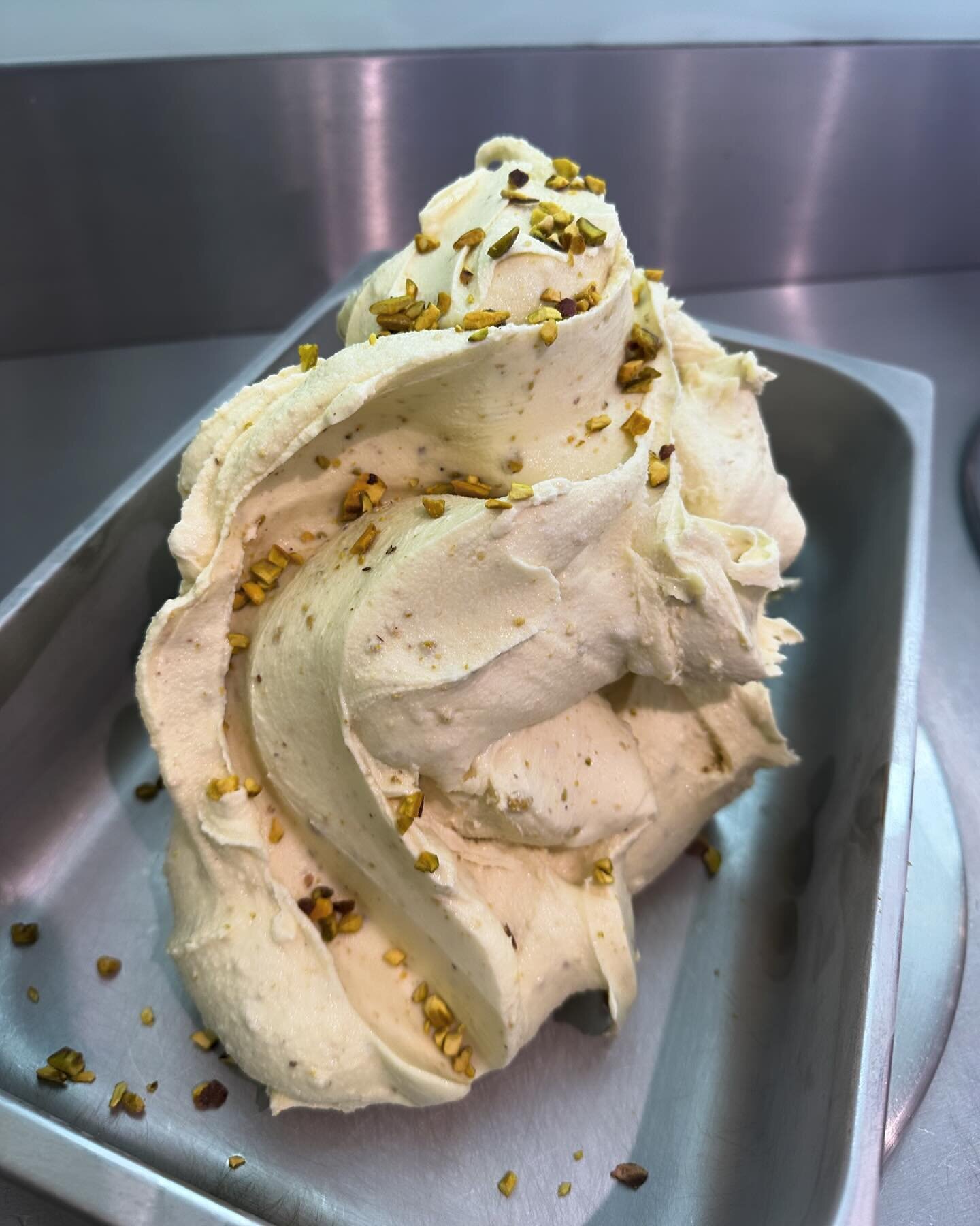 Hello old friend 👋 

Scooping Pistachio from 1pm. 

Also made today - 

Coffee caramel shortcake 
Ricotta &amp; strawberry 
Oreo 
Tablet 
Passionfruit pavlova 
Hazelnut wafer biscuits 
Mint choc chip 

☀️ 💙☀️💙