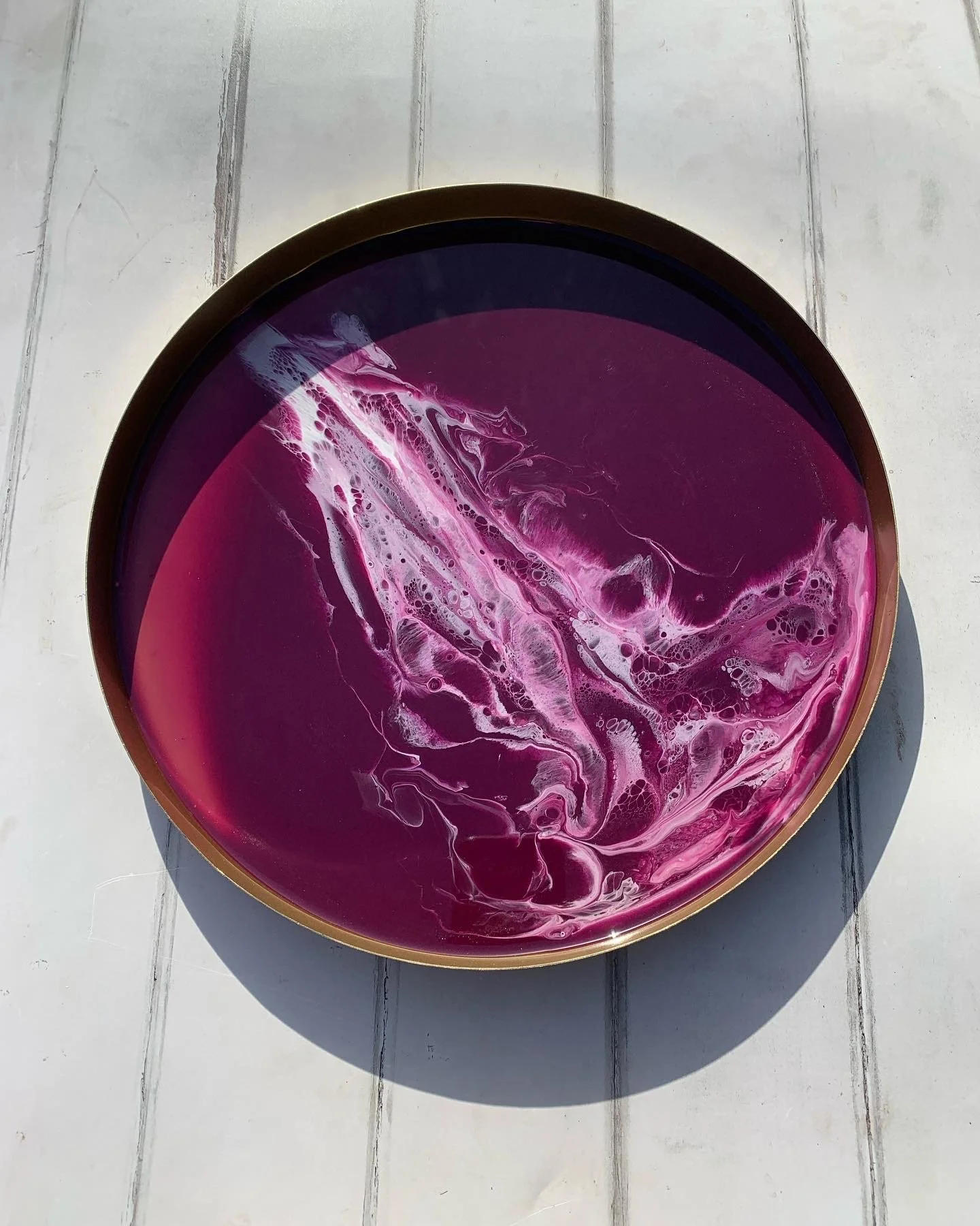 Resin Art Serving Tray