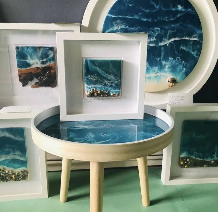 Resin art by artist Fiona scott