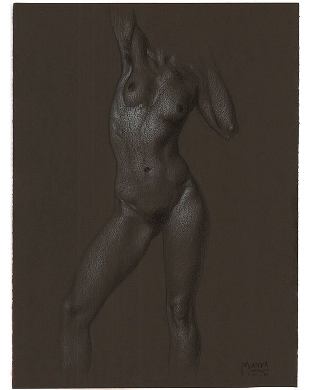 Manya (@manyamuse)
white and black Prismacolor pencil on Canson paper
15&quot;x11&quot;
Sold
