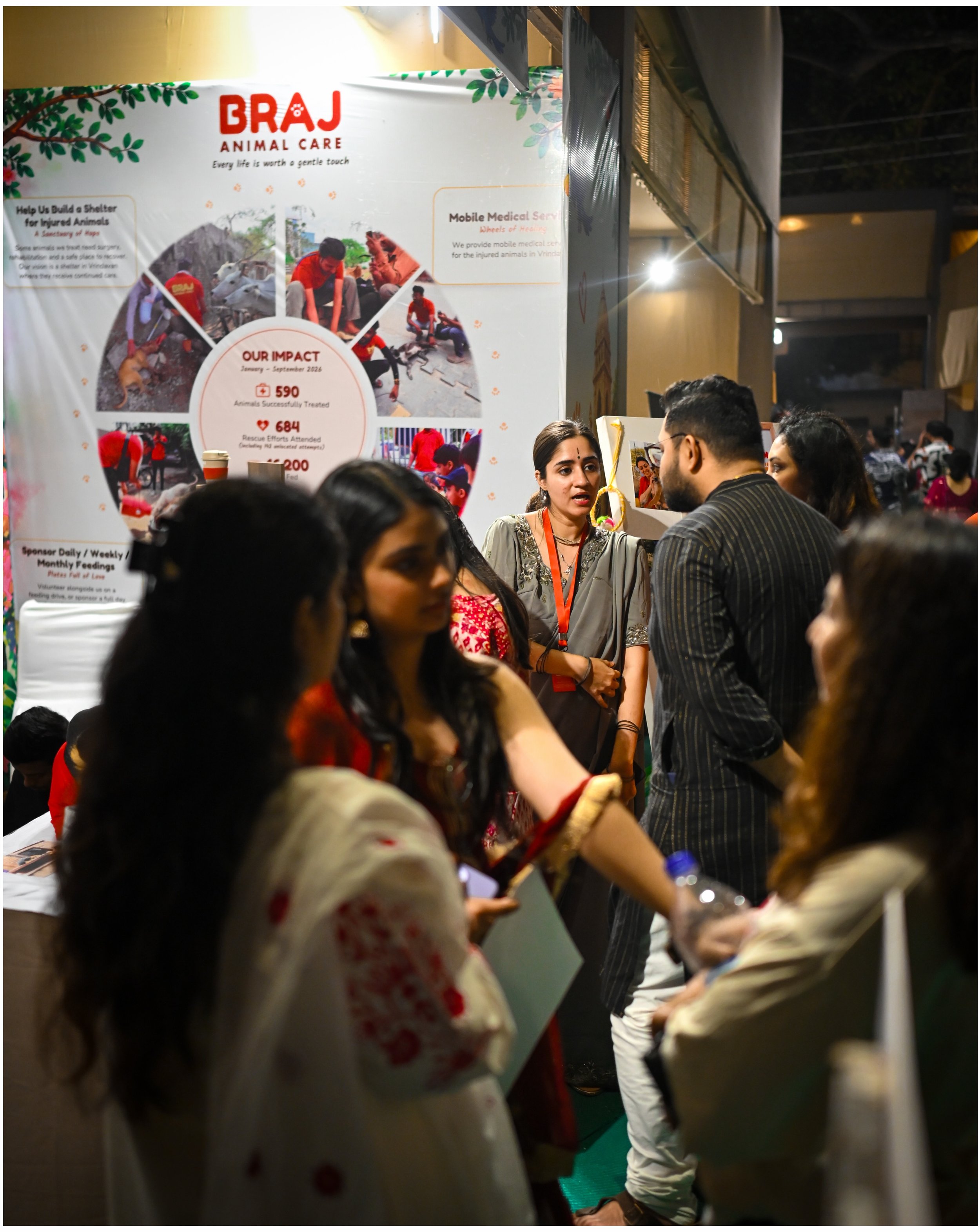 THEY HAD NO VOICE. SO WE BECAME ONE. 🐾❤️

And now that voice is ROARING.

At Durgotsav, GK2, the BAC family is growing with every person who stops, listens and chooses to stand with the voiceless animals of Braj.

Come to our stall and:
Meet the BAC