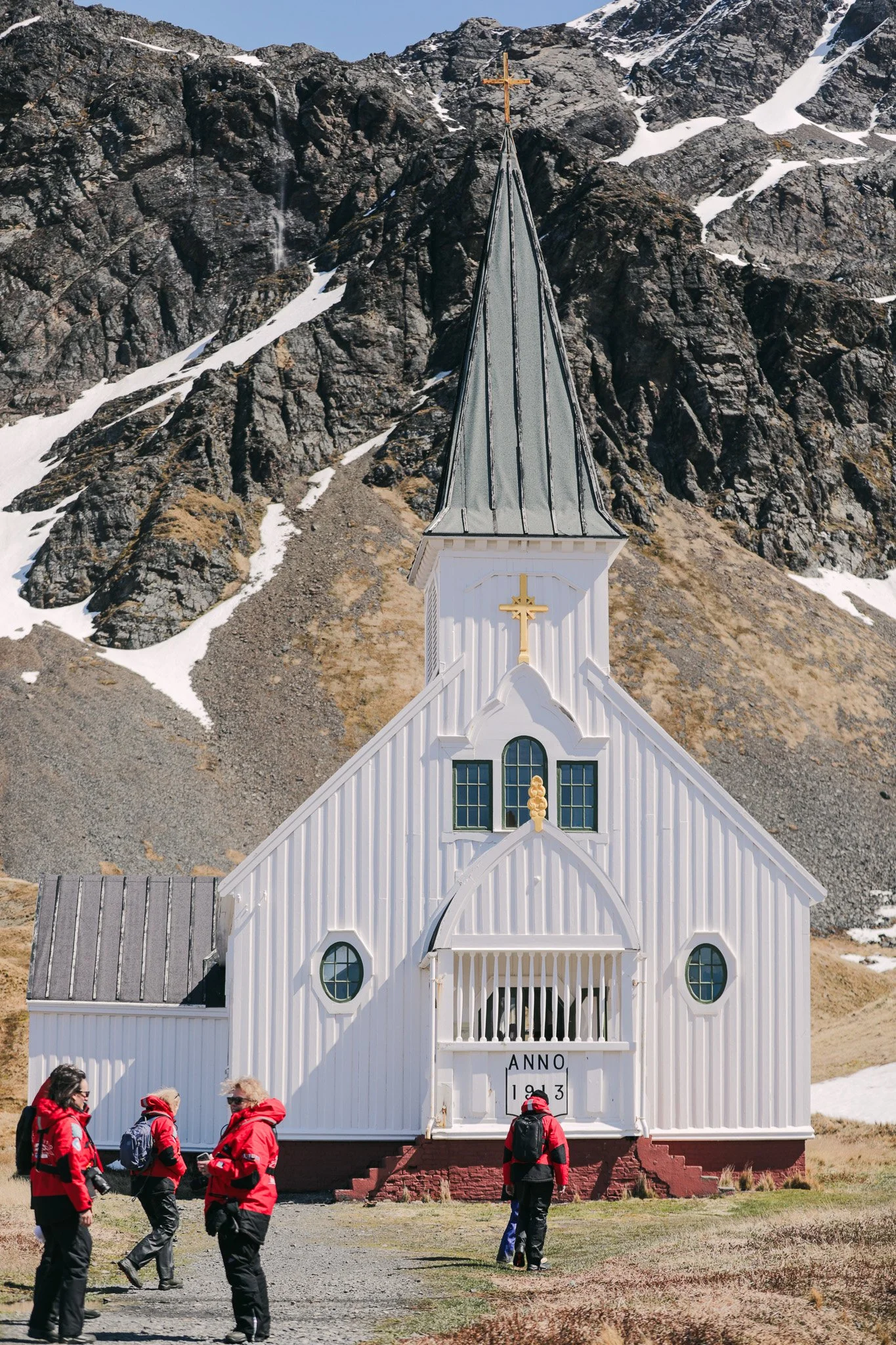 The Norwegian Church in Grytviken in the South Georgia Islands.